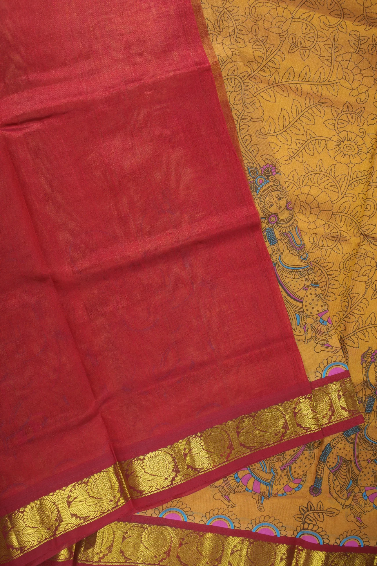 mustard-peacock-feather-doll-kanchi-silk-cotton-saree-sc002750-e