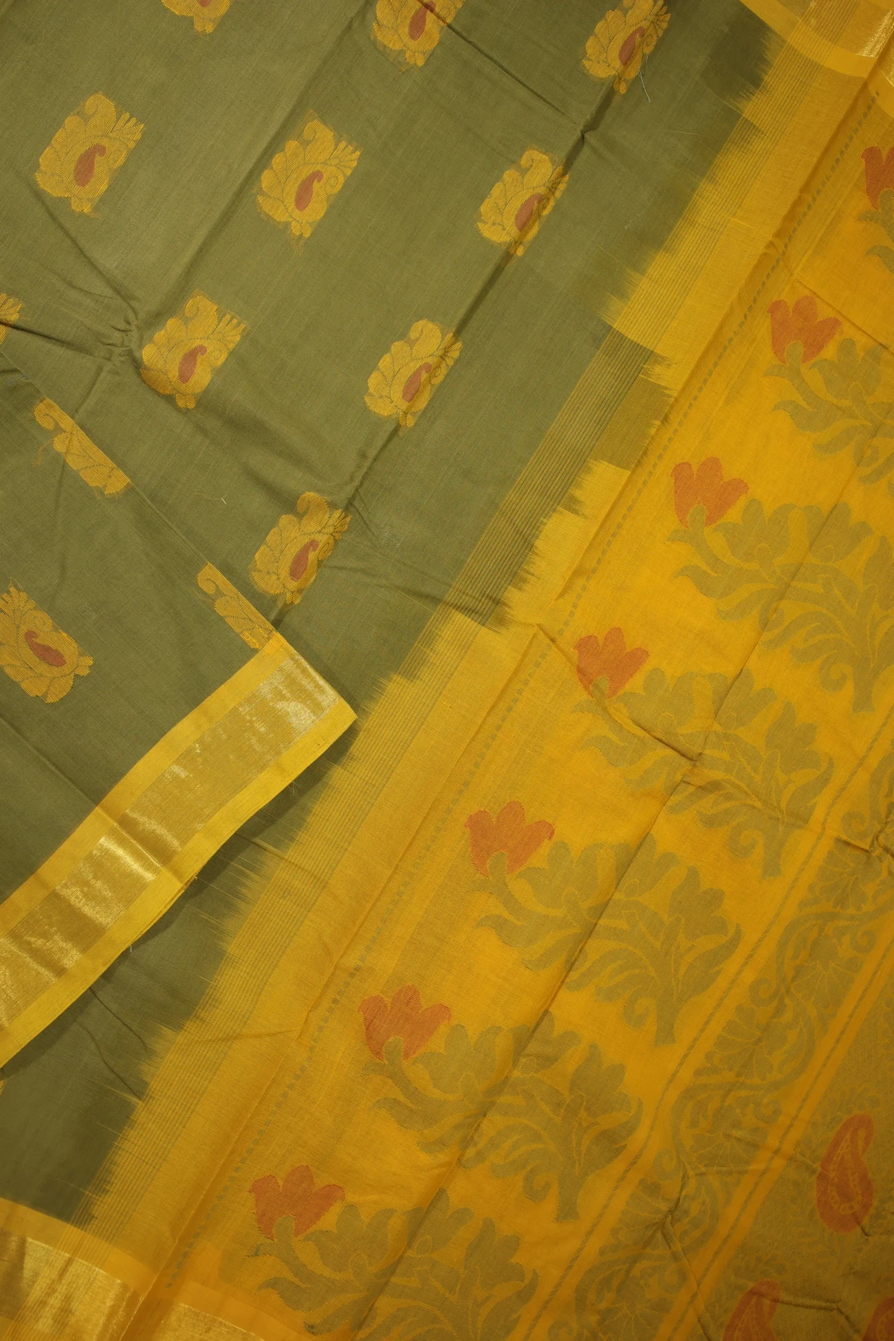 dark-khaki-mango-coimbatore-cotton-saree-cbe000135-b