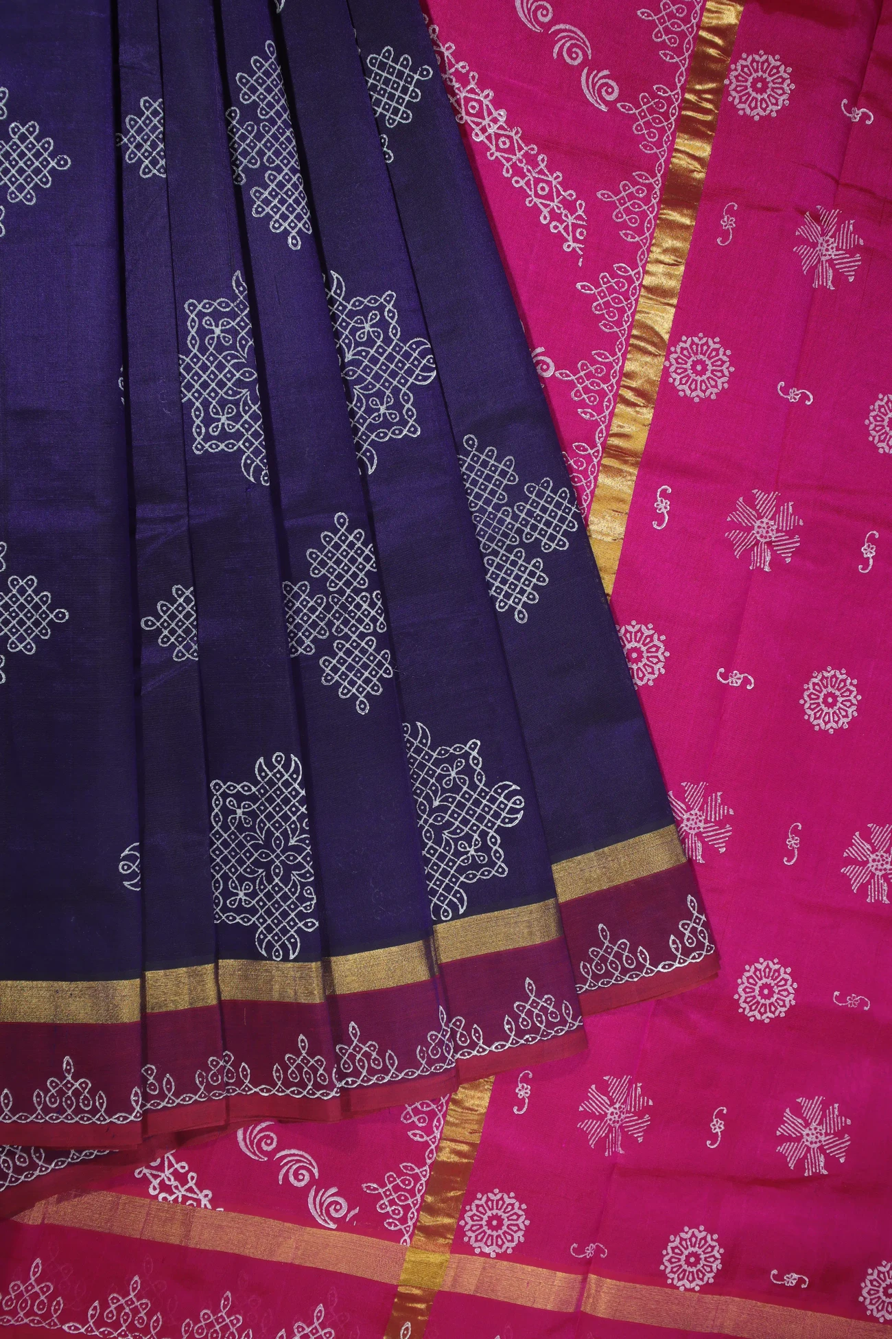 indigo-kolam-kanchi-silk-cotton-saree-sc002797-a