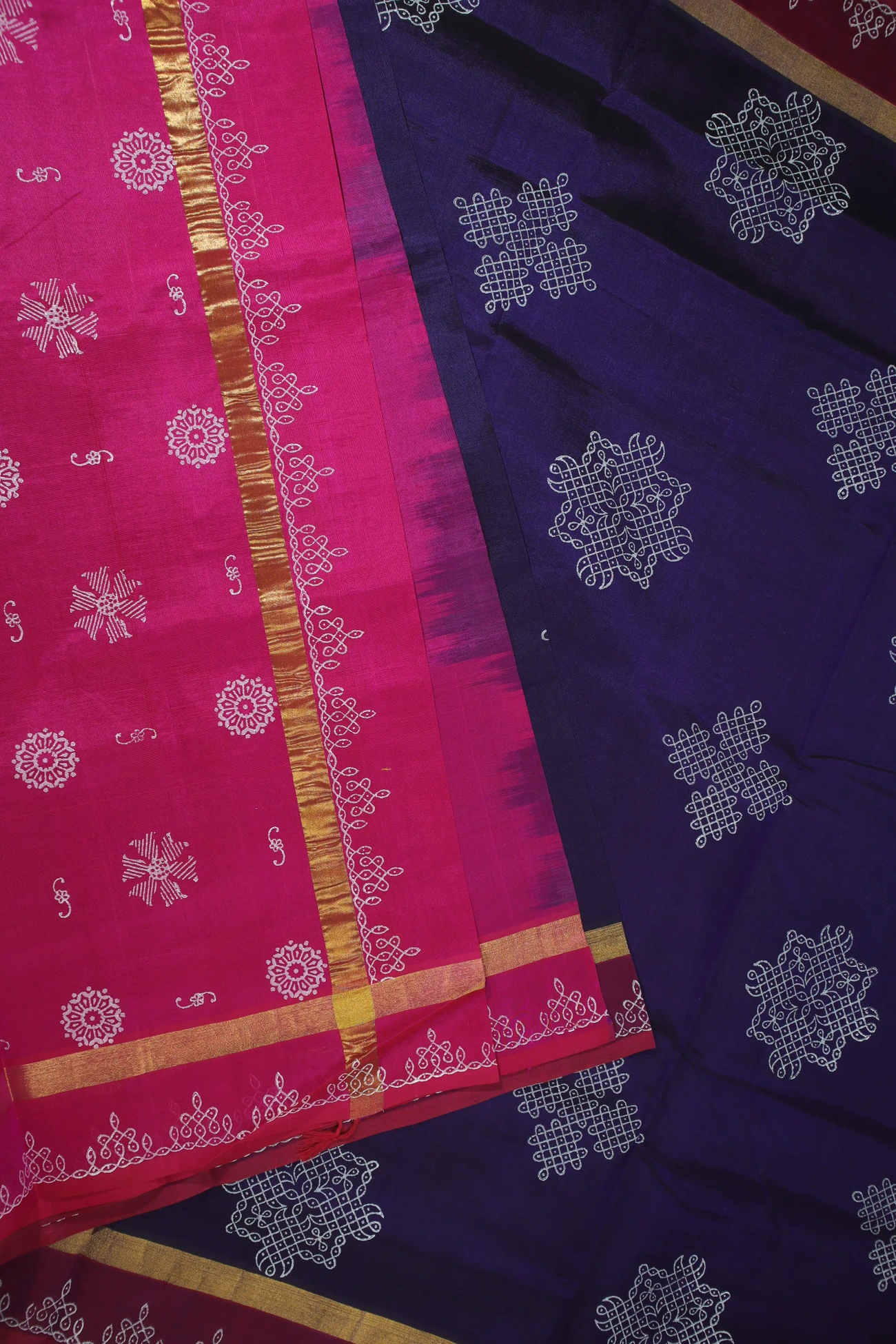 indigo-kolam-kanchi-silk-cotton-saree-sc002797-b