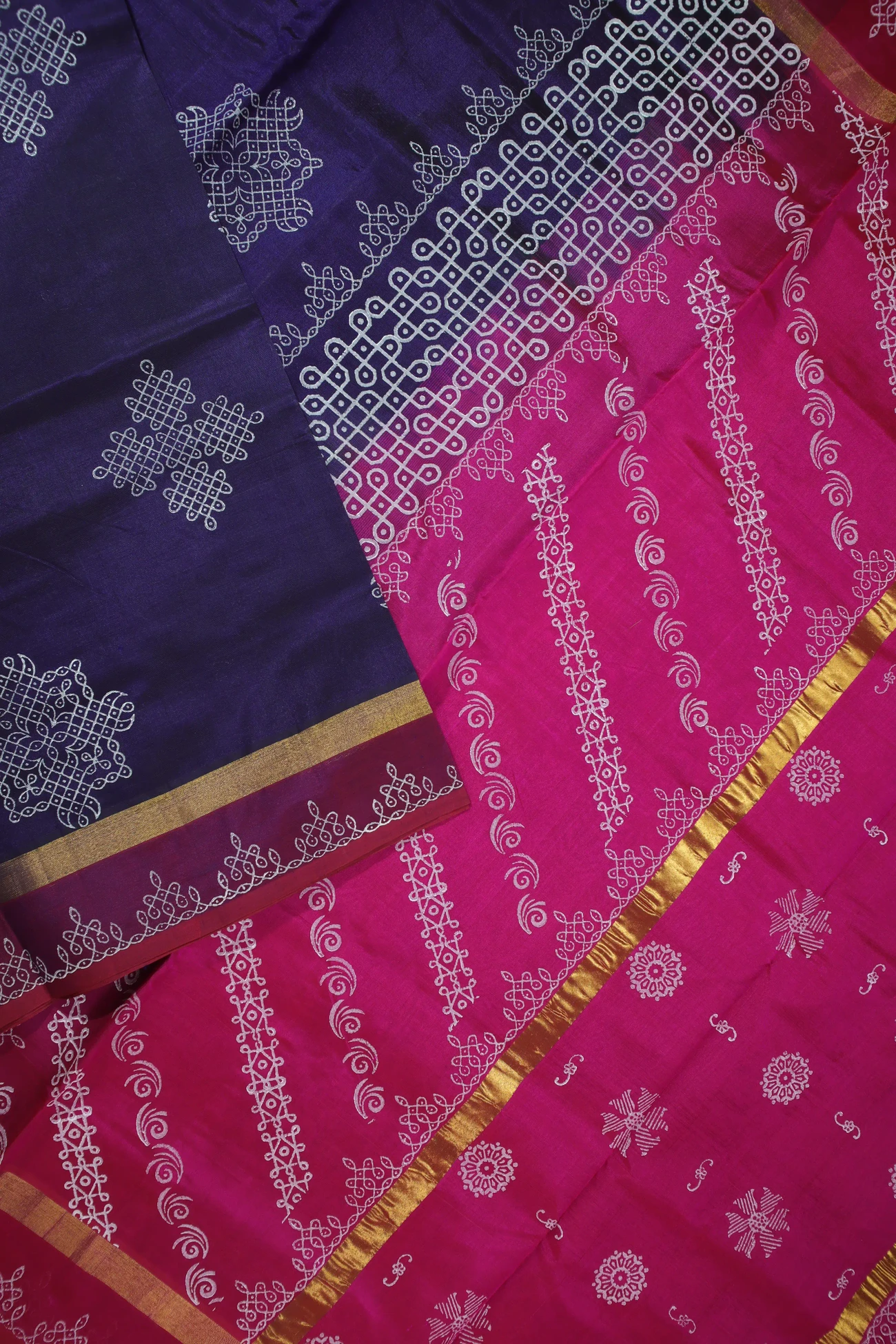 indigo-kolam-kanchi-silk-cotton-saree-sc002797-c