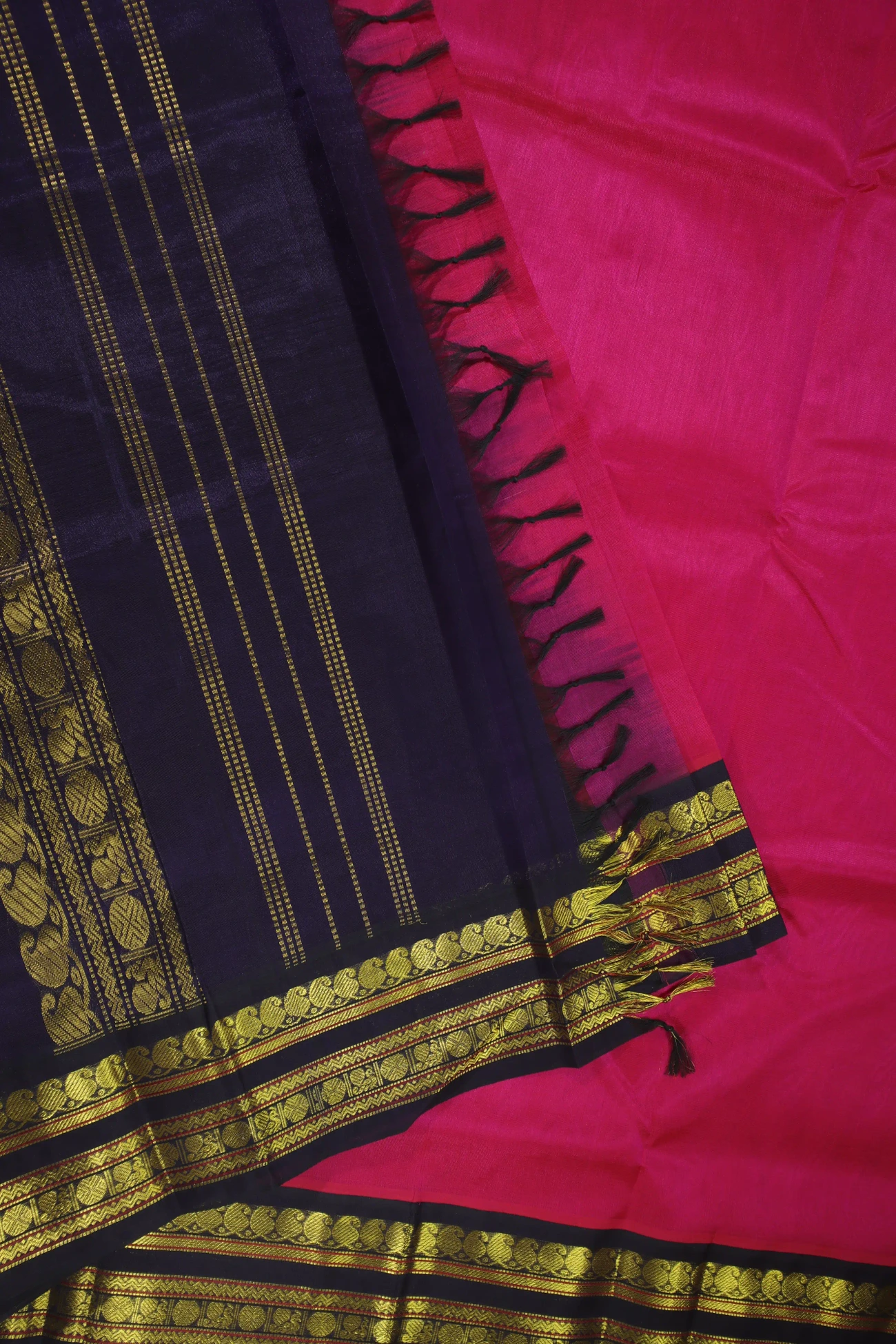 deep-pink-mango-peacock-ruthratcham-silk-cotton-saree-sc002814-b