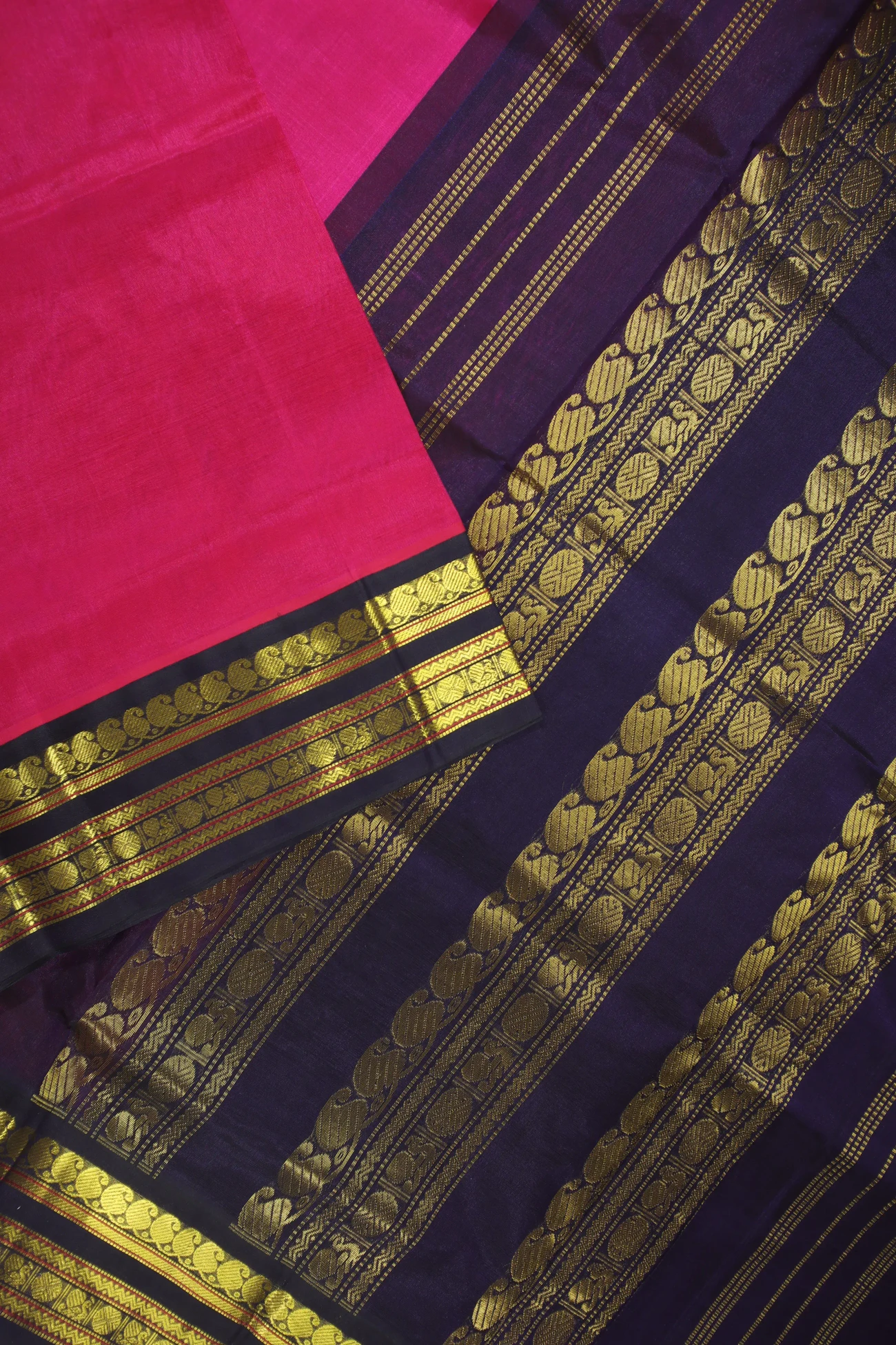 deep-pink-mango-peacock-ruthratcham-silk-cotton-saree-sc002814-c