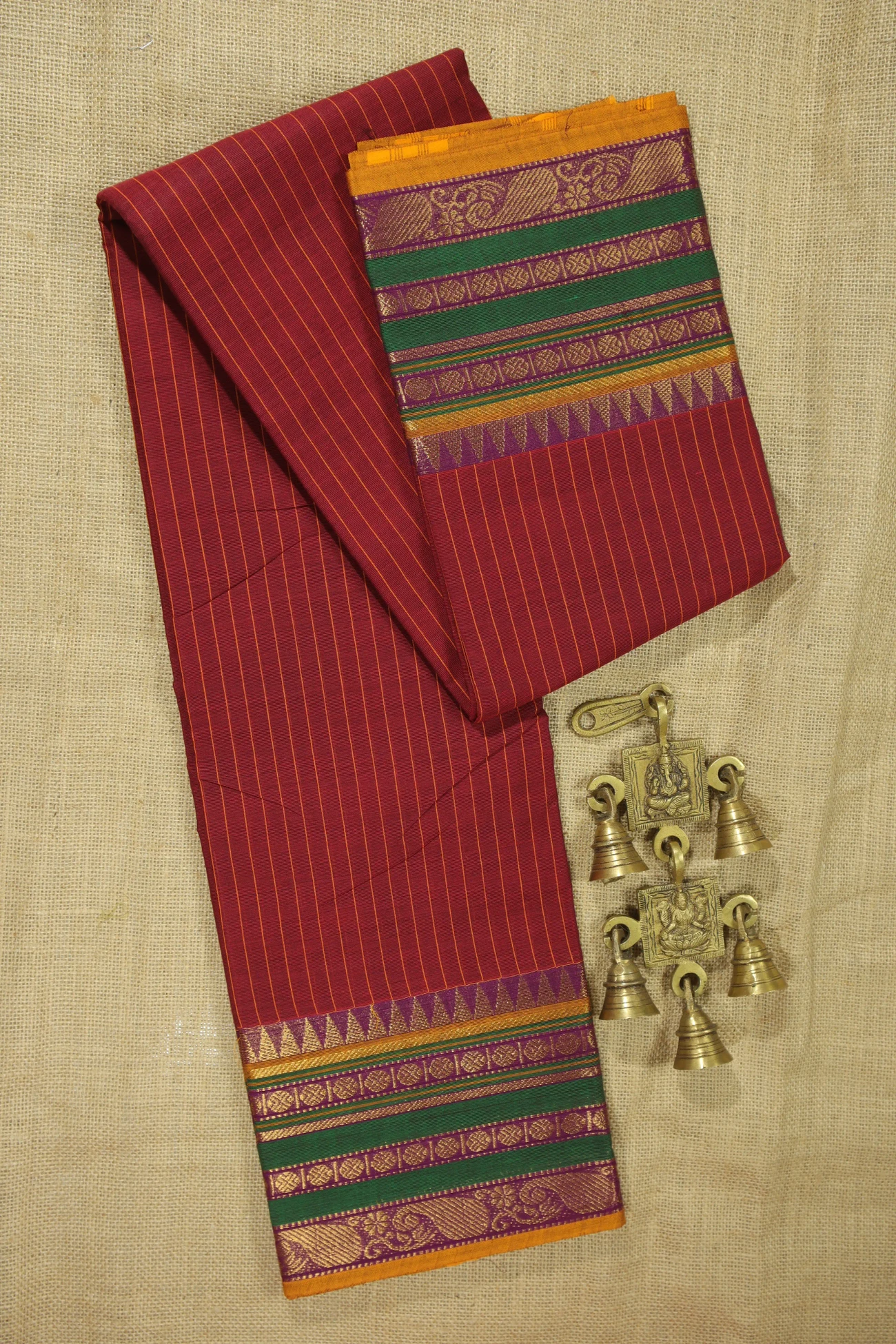 dark-maroon-vertical-stripes-ruthratcham-checked-saree-ck002451-a