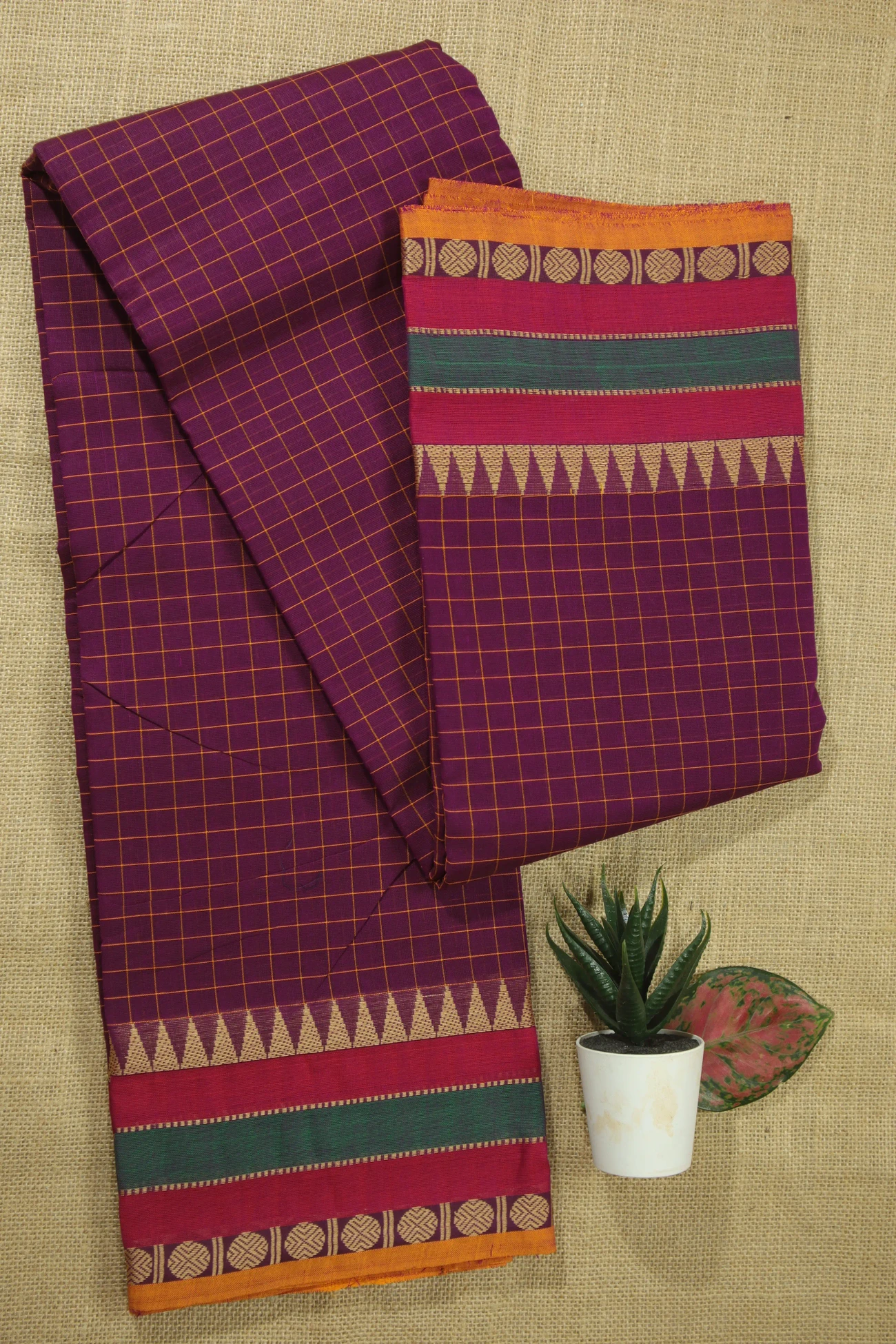 purple-temple-ruthratcham-checked-saree-ck002498-a