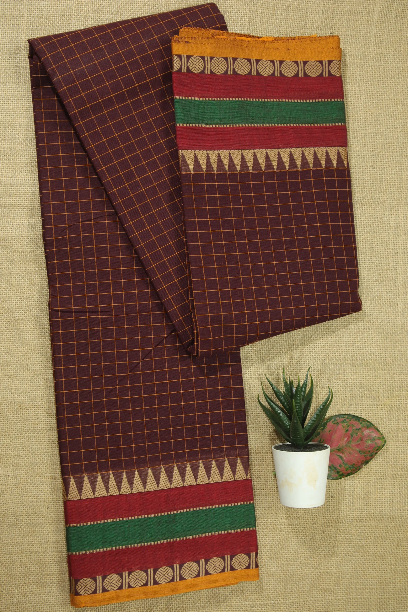 coffee-brown-temple-ruthratcham-checked-saree-ck002492-a