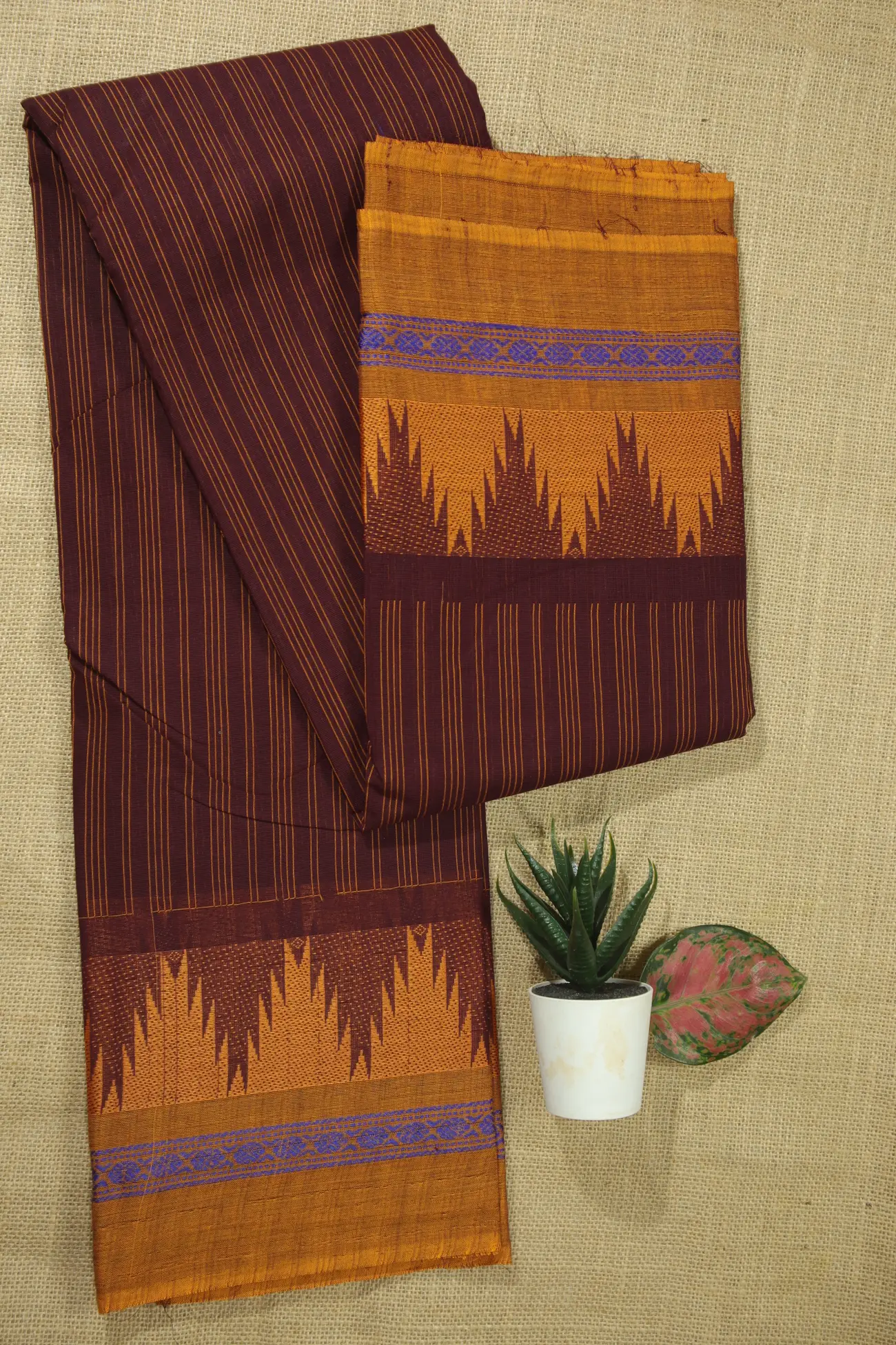 brown-temple-vertical-stripes-checked-saree-ck002446-a