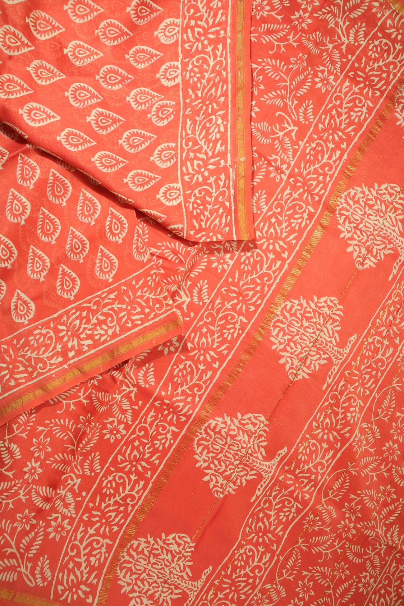 orange-leaf-chanderi-saree-cs000637-b