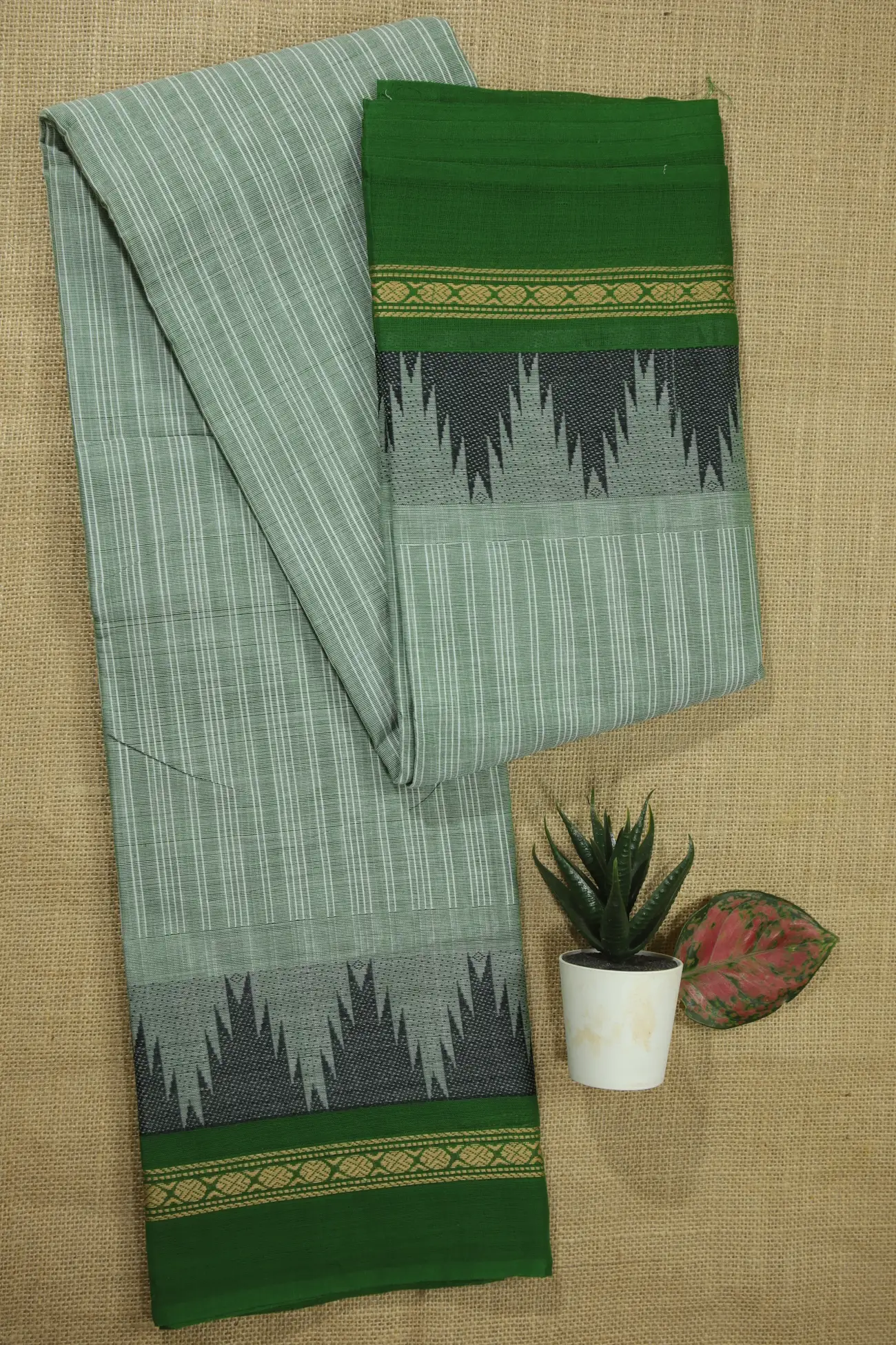 light-green-temple-vertical-stripes-checked-saree-ck002561-a