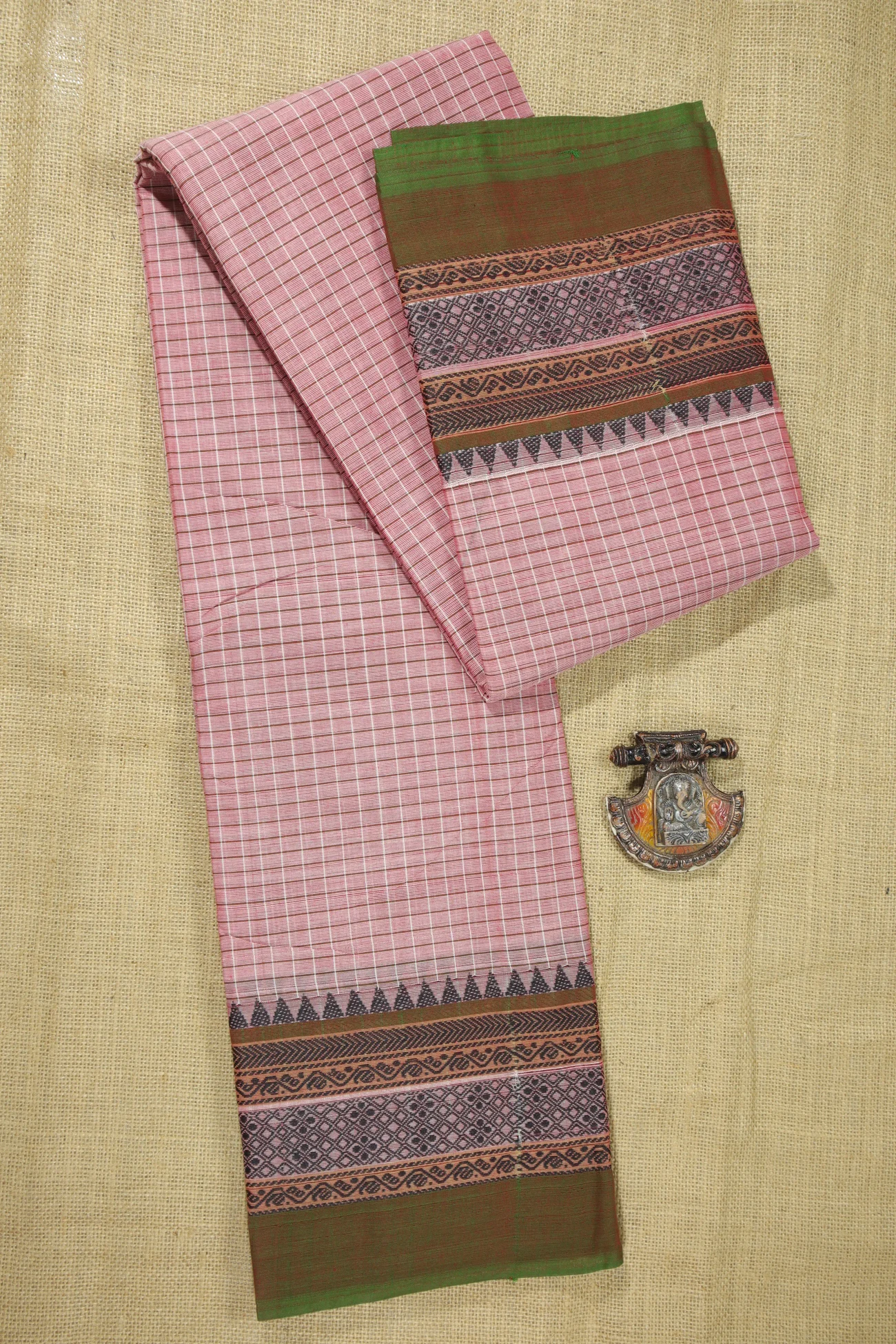 light-pink-temple-checked-checked-saree-ck002505-a