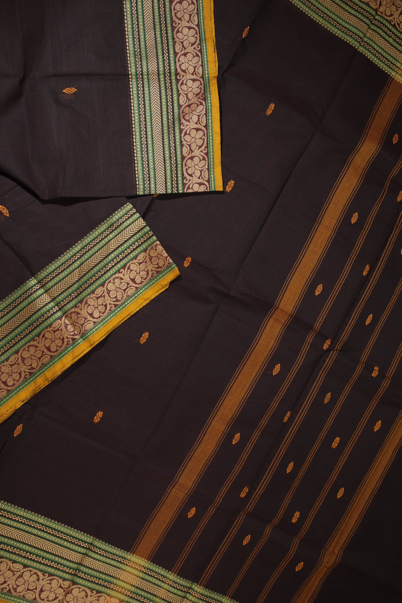 brown-flower-grand-chettinad-saree-gc001744-b