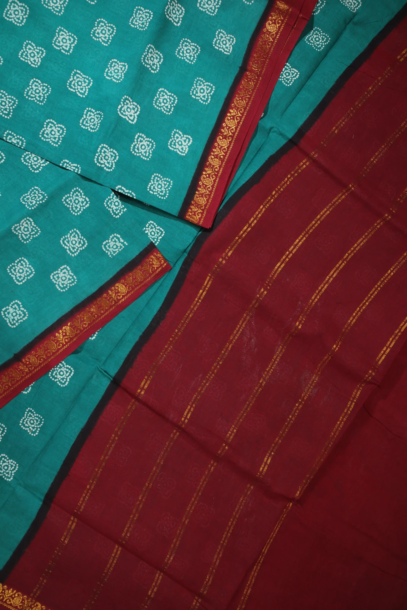 teal-flower-madurai-sungudi-saree-ss006086-b