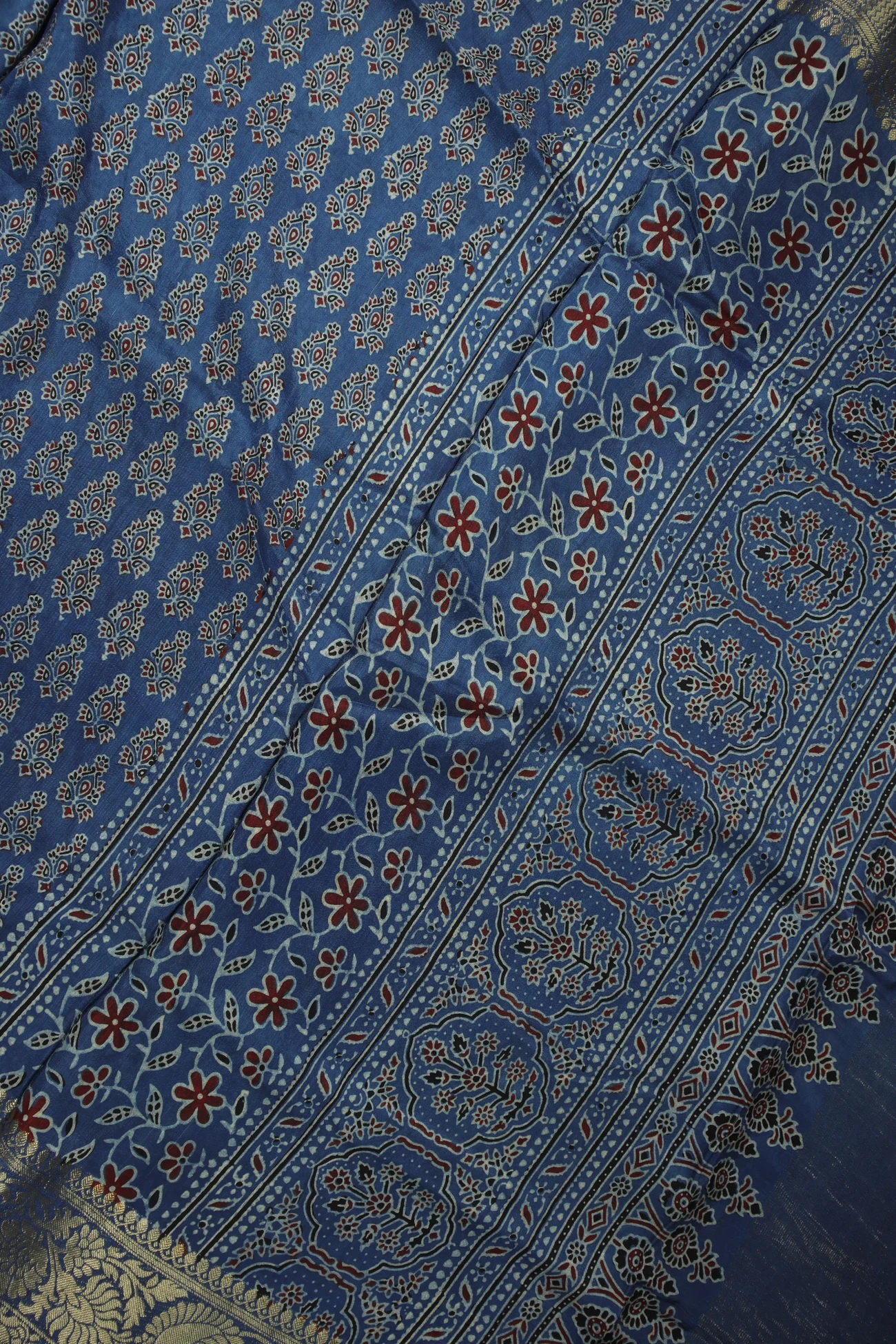 royal-blue-flower-modal-silk-saree-ass000113-b