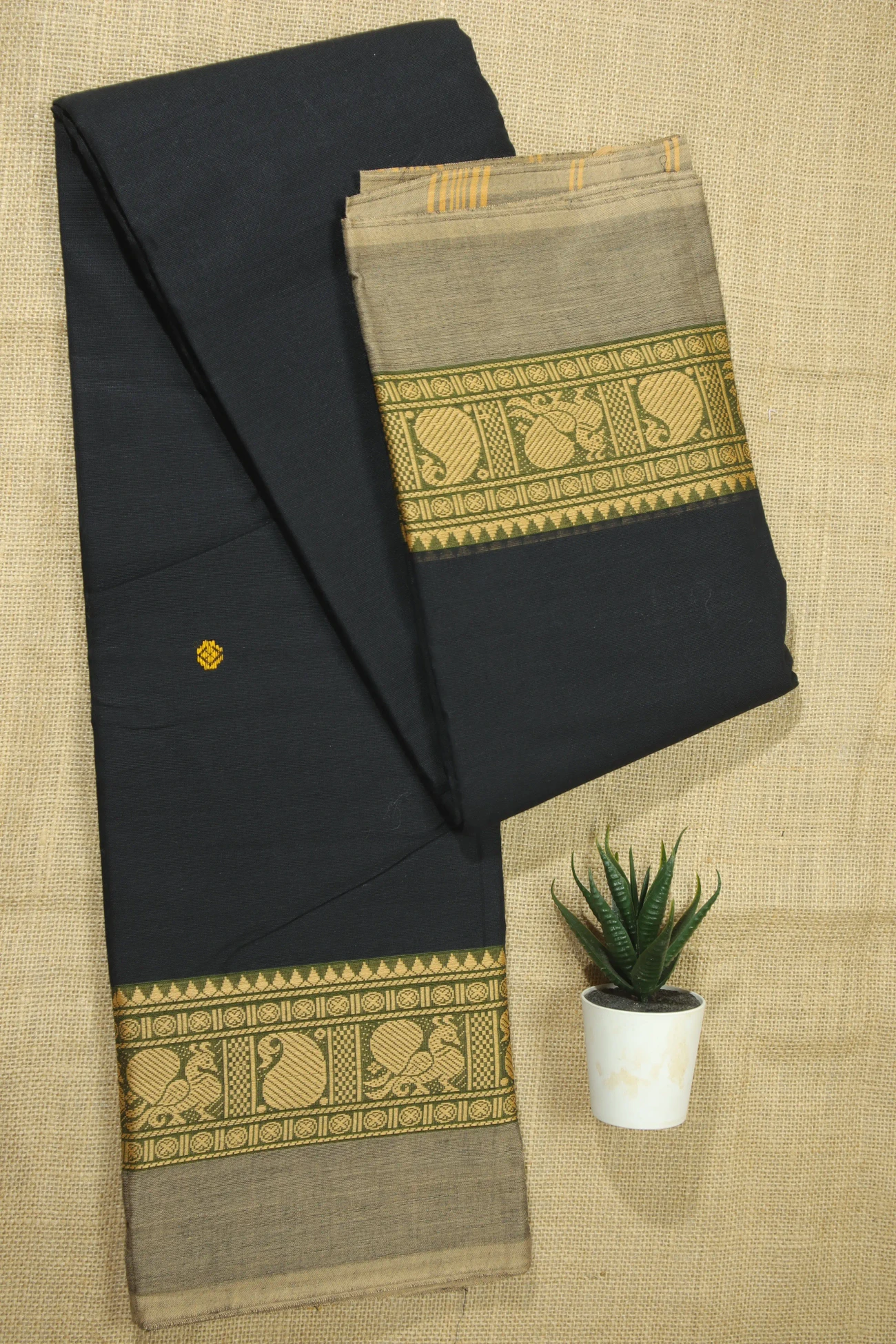 black-mango-peacock-butta-saree-bs001983-a