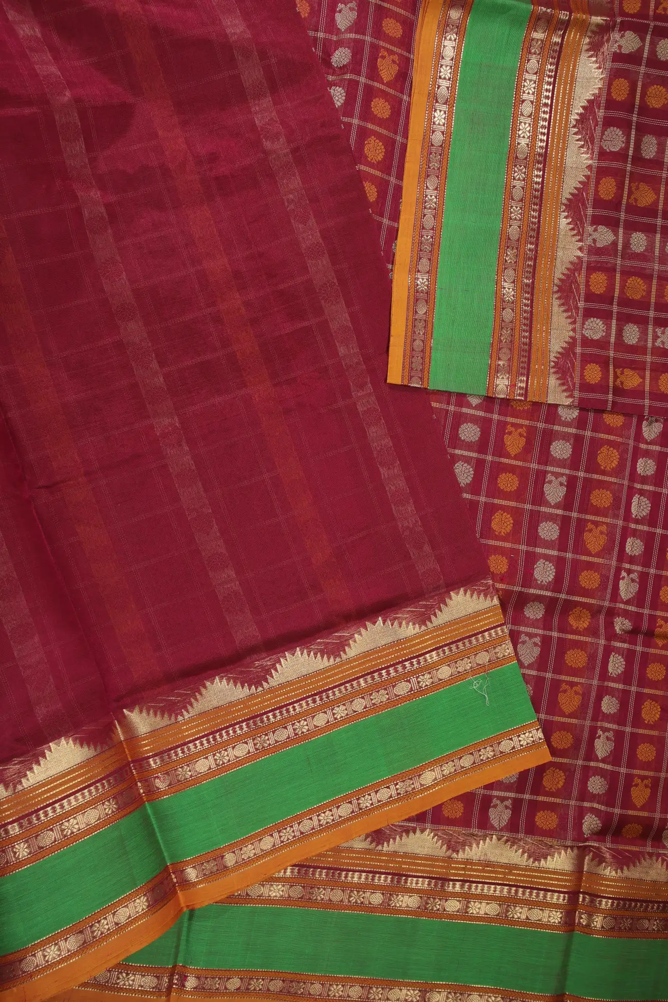 dark-magenta-thousand-1000-butta-kanchi-silk-cotton-saree-sc002835-f