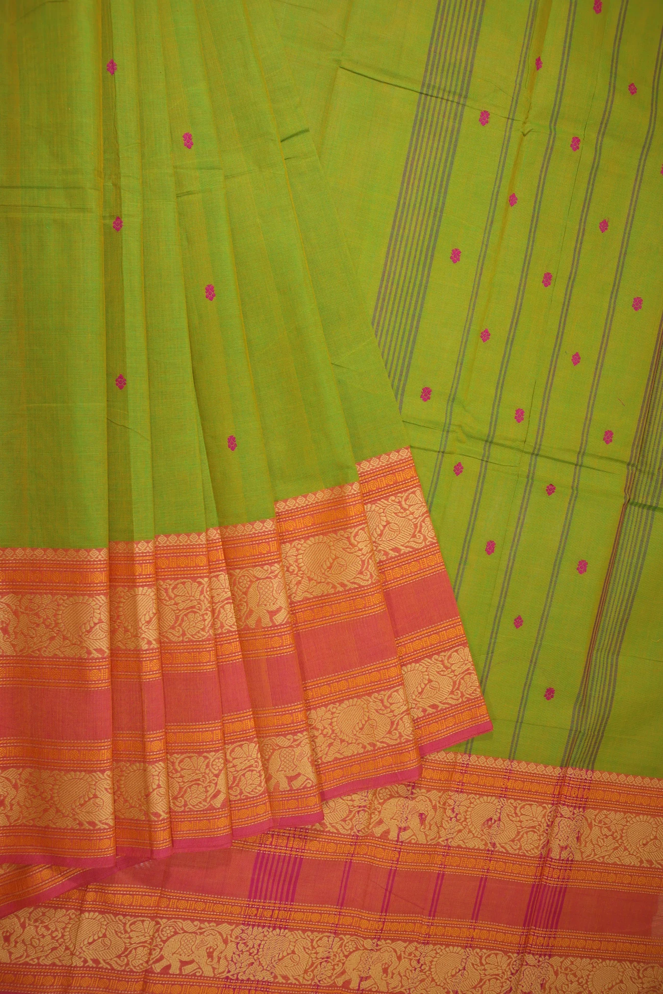 green-yellow-elephant-peacock-grand-chettinad-saree-gc001815-a