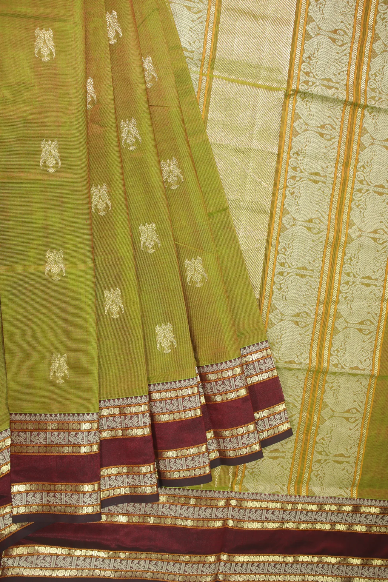 olive-ruthratcham-peacock-kanchi-silk-cotton-saree-sc002826-a