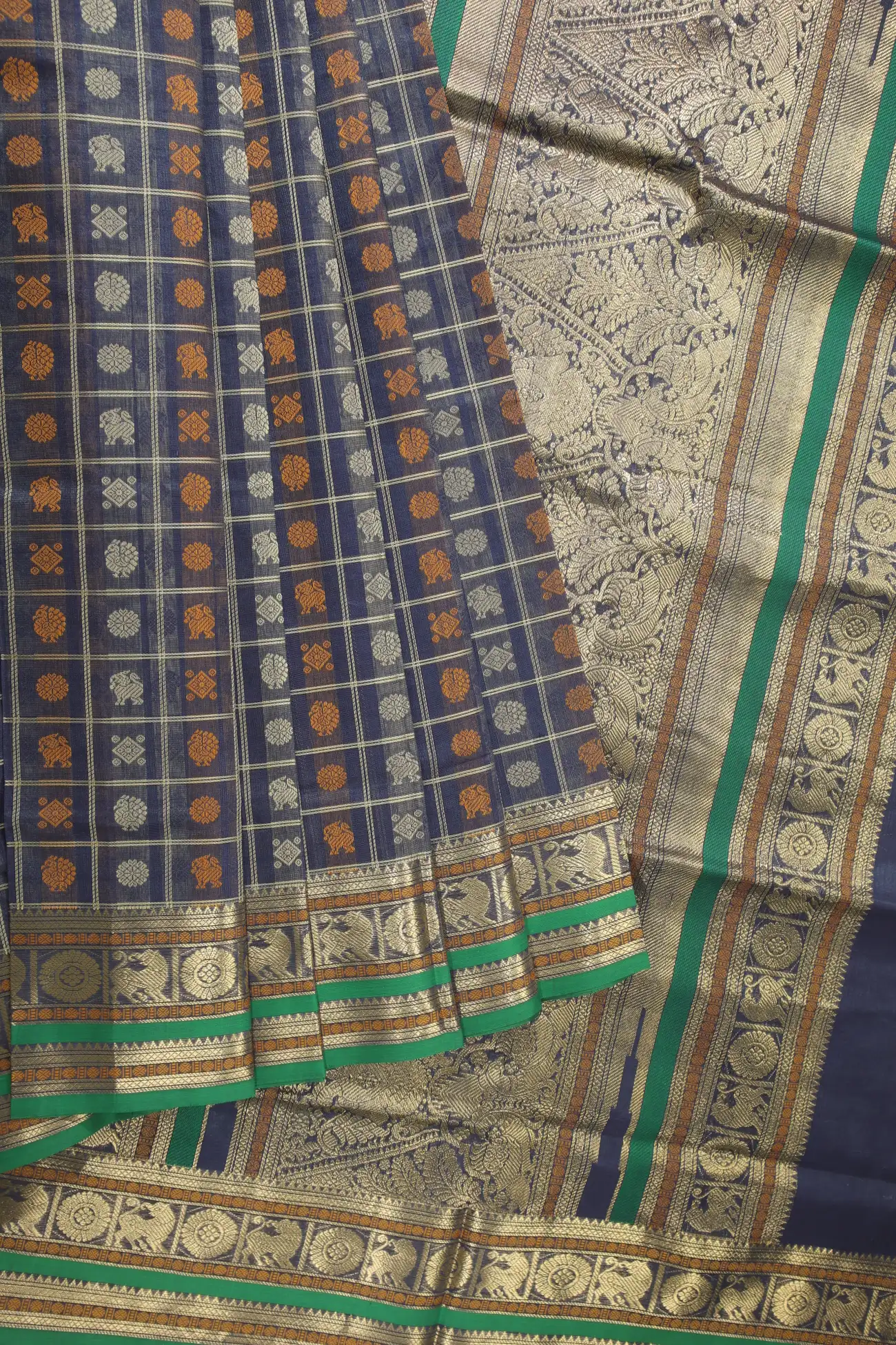 navy-thousand-1000-butta-kanchi-silk-cotton-saree-sc002838-a