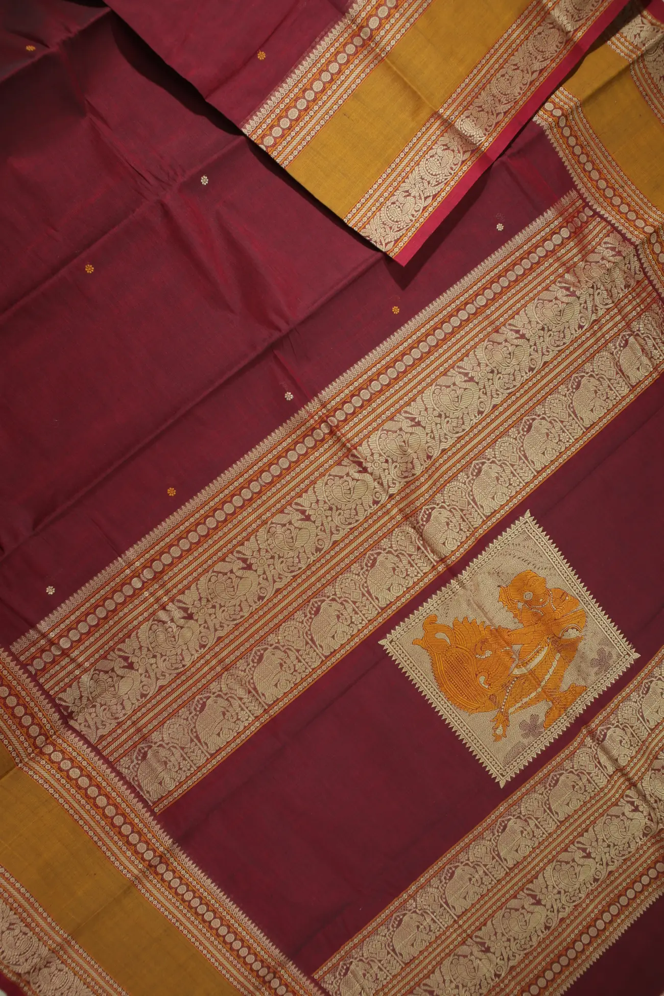 dark-maroon-peacock-ruthratcham-kanchi-cotton-saree-uu005372-b