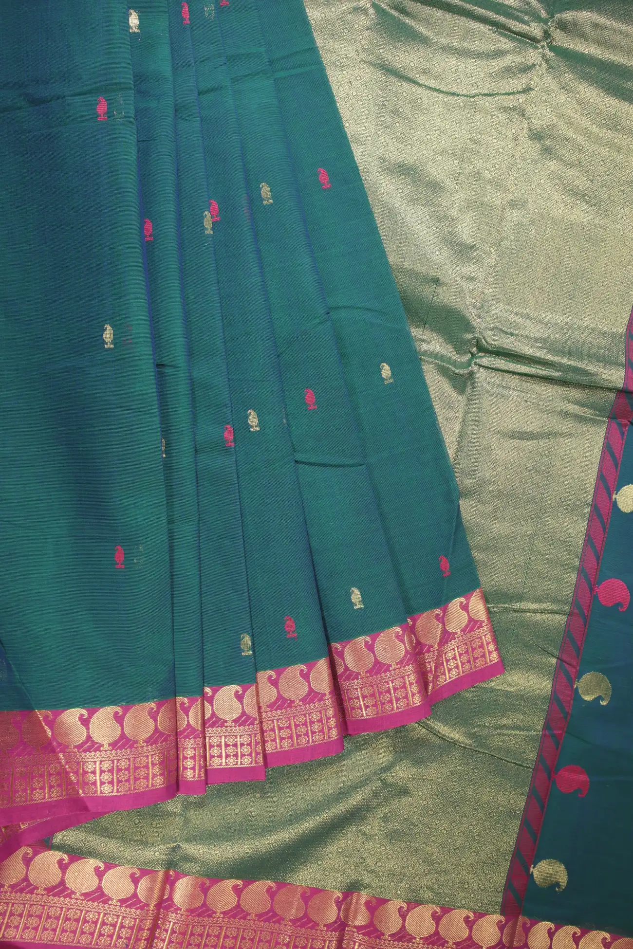 teal-mango-kanchi-cotton-saree-uu005172-a