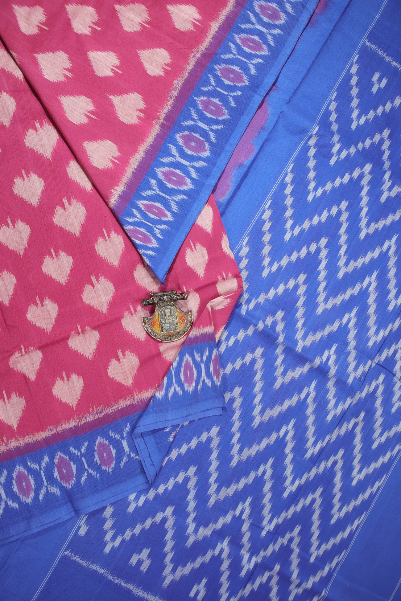 pink-ikat-ikat-saree-is001369-a