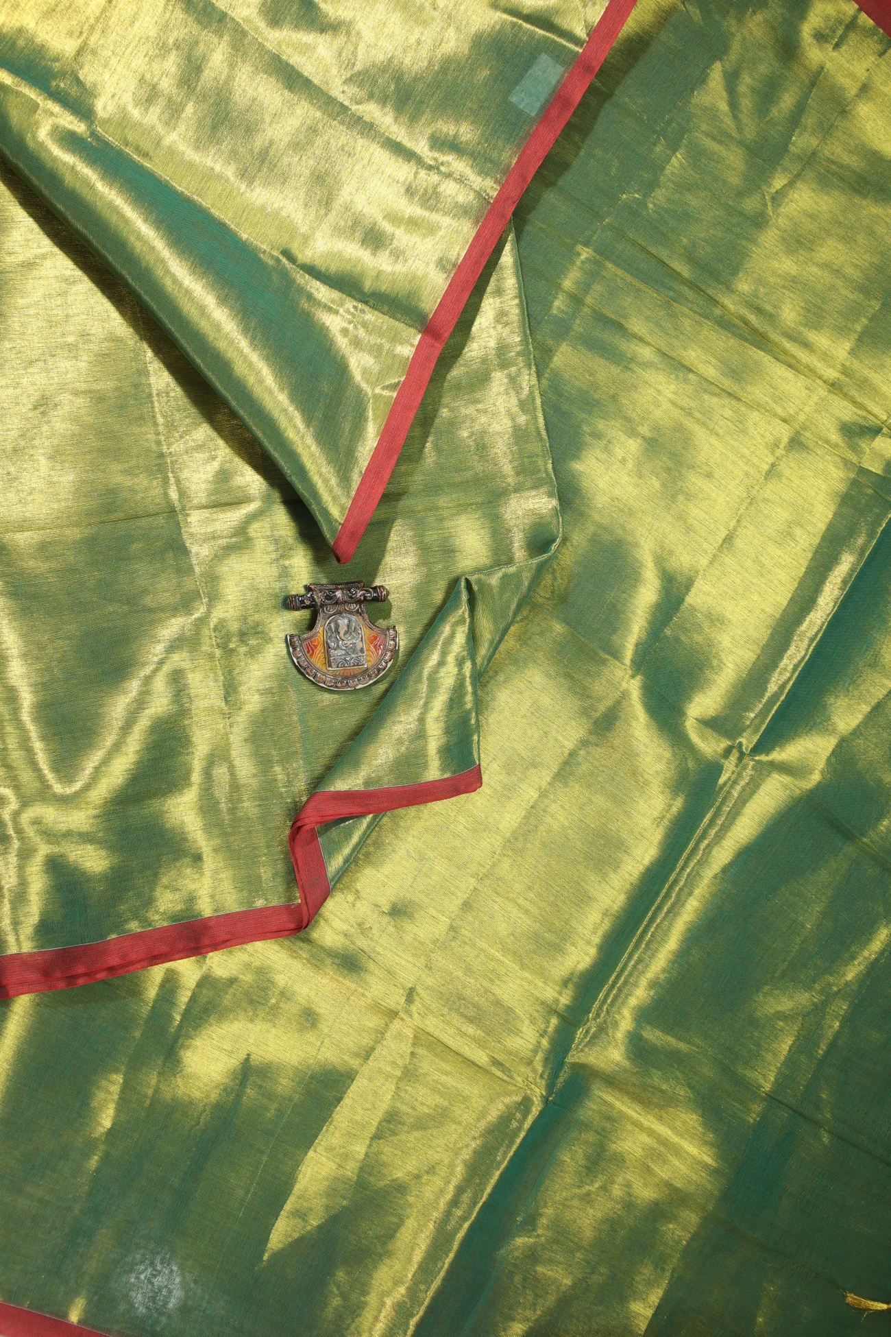 green-plain-tissue-saree-kh001842-a