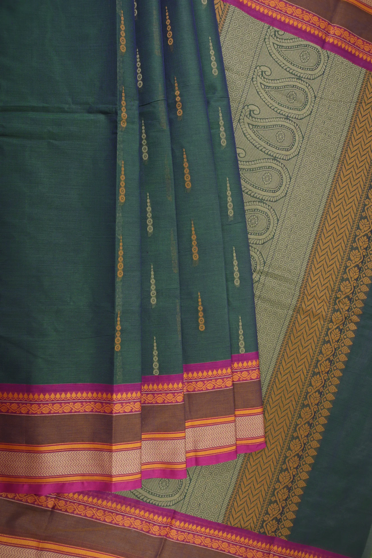 peacock-blue-rain-drops-mallimokku-kanchi-cotton-saree-uu005391-a