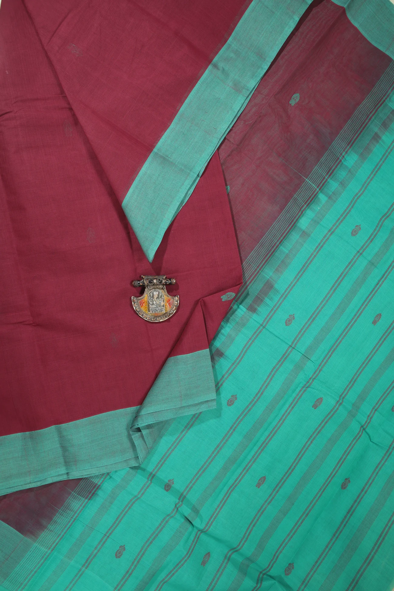 dark-maroon-buttas-coimbatore-cotton-saree-cbe000290-a