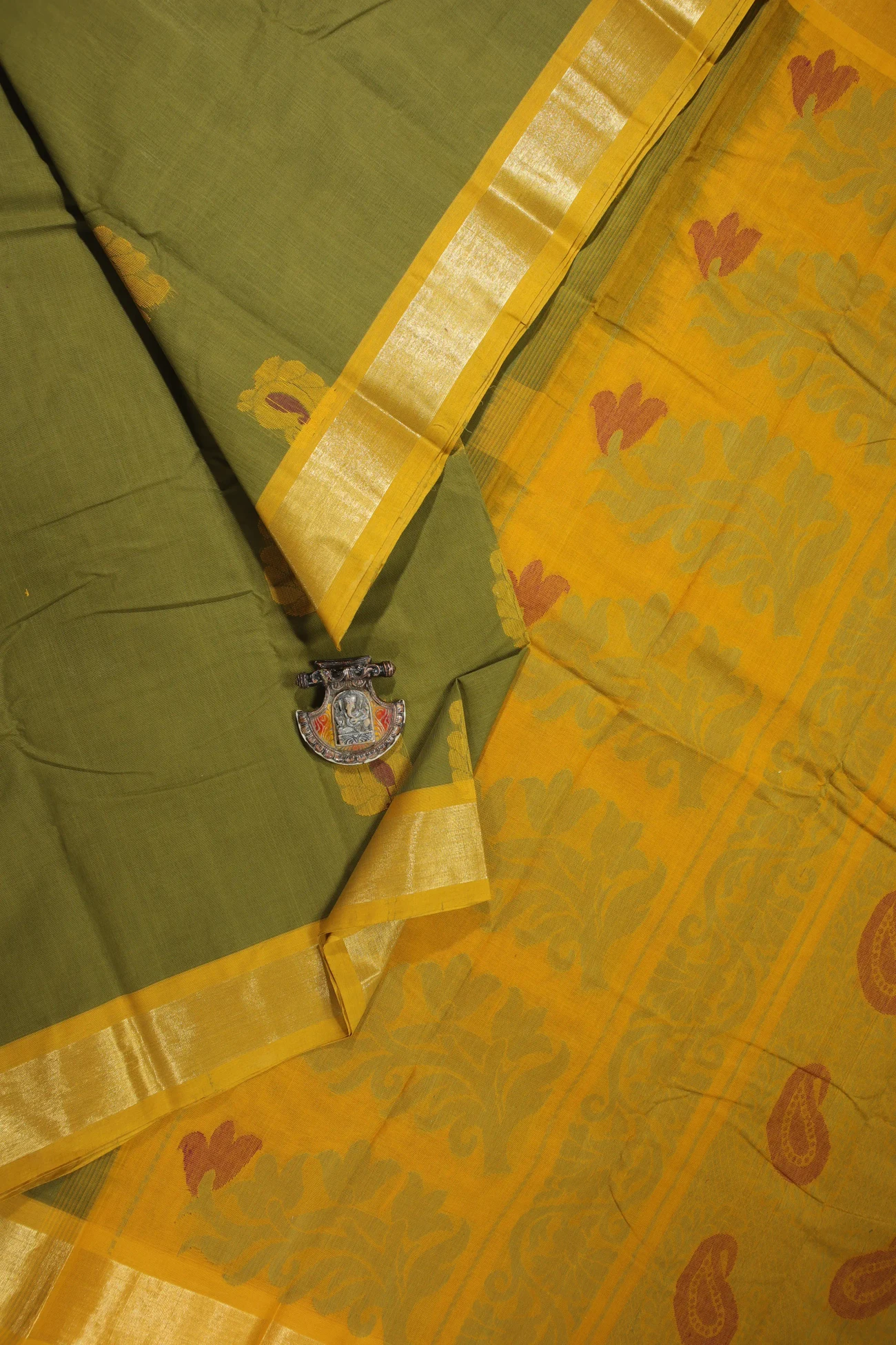 dark-khaki-mango-coimbatore-cotton-saree-cbe000352-a