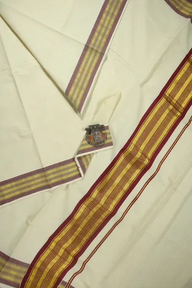 ivory-plain-kerala-saree-kls000210-a