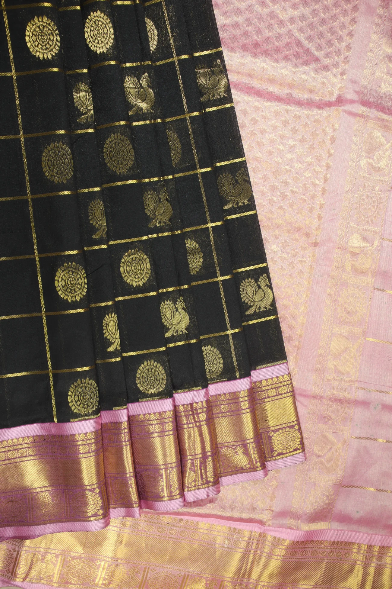 black-peacock-flower-silk-cotton-saree-sc002896-a