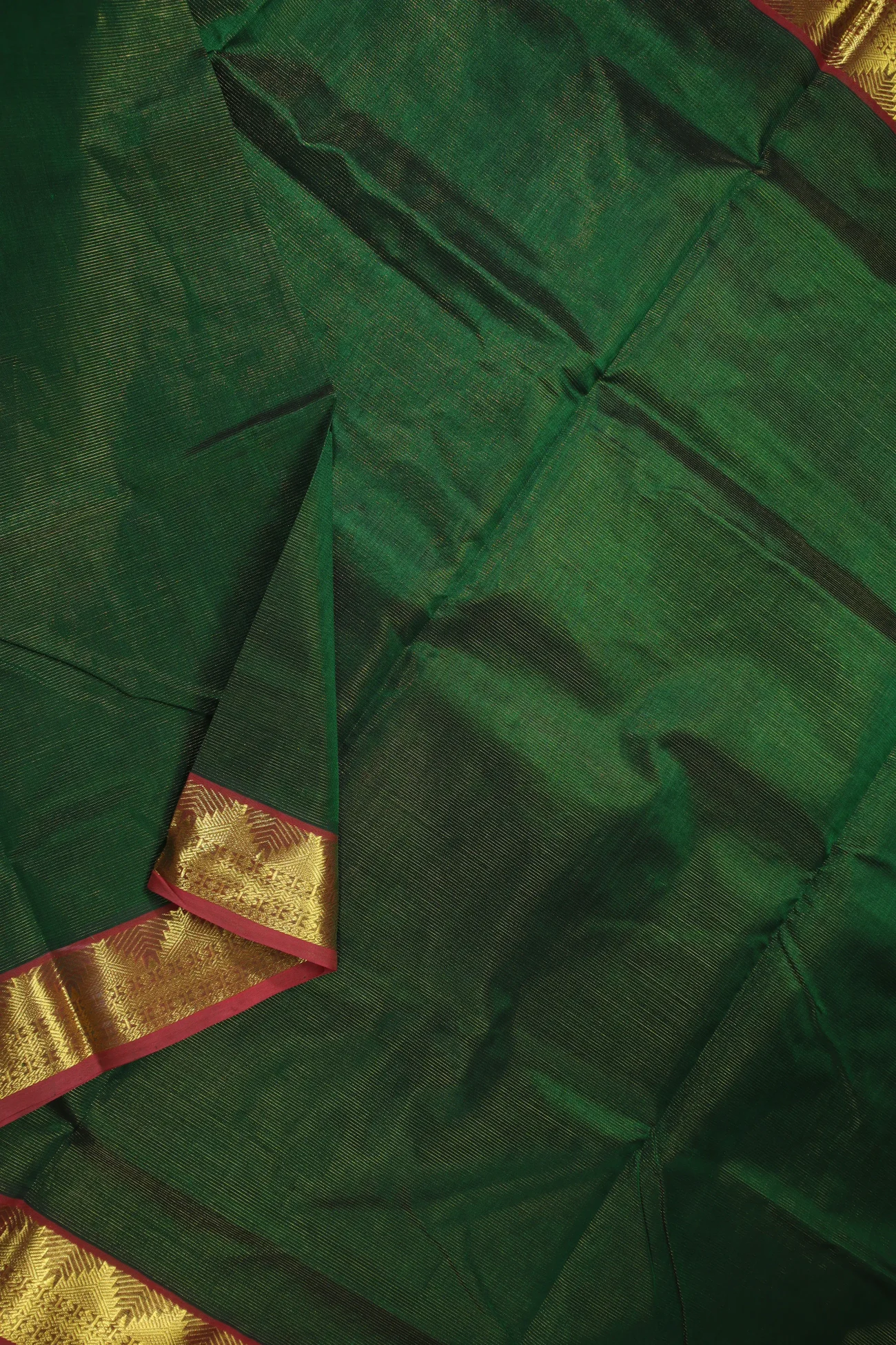 dark-green-vaira-oosi-diamond-needle-thalampoo-reku-silk-cotton-saree-sc002873-f