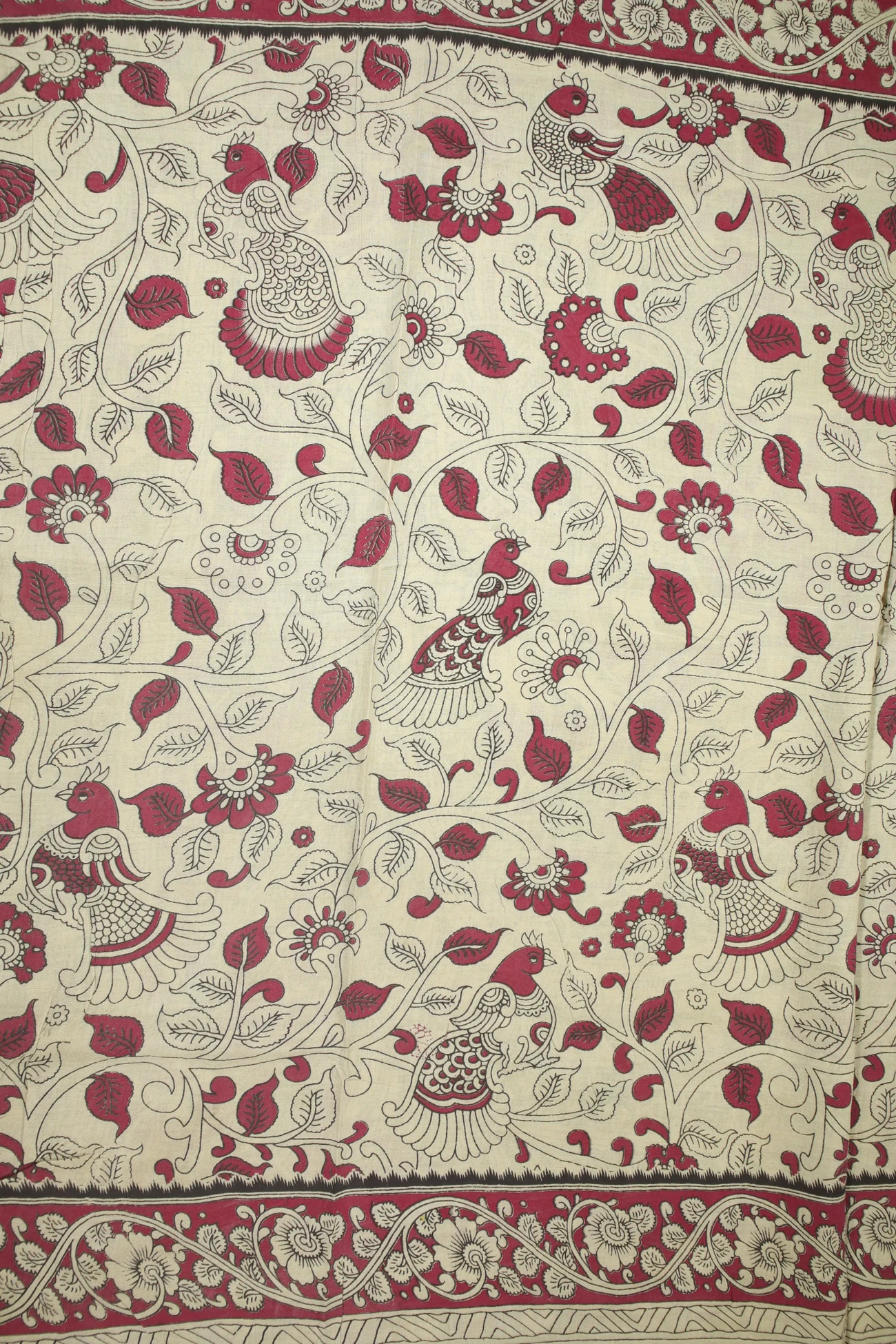 ivory-flower-kalamkari-saree-kk001262-c