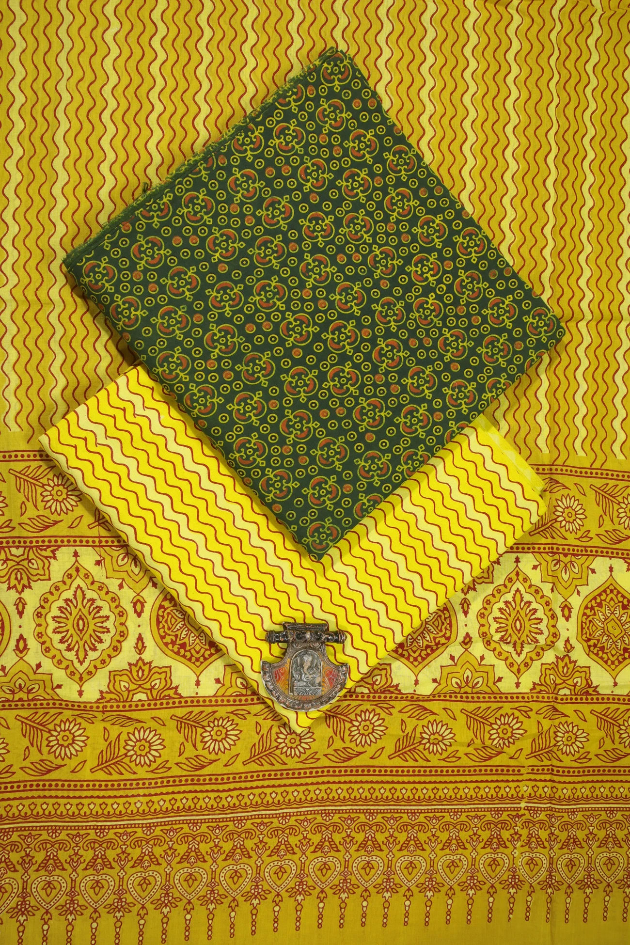 green-flower-ajrak-cotton-dress-materials-ac000383-a