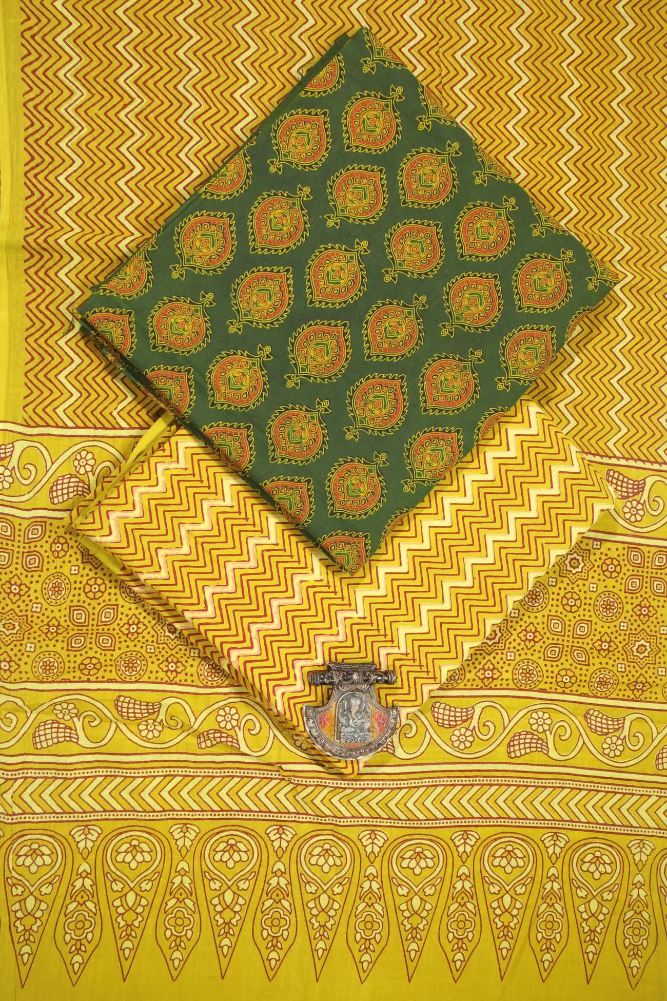green-flower-ajrak-cotton-dress-materials-ac000376-a