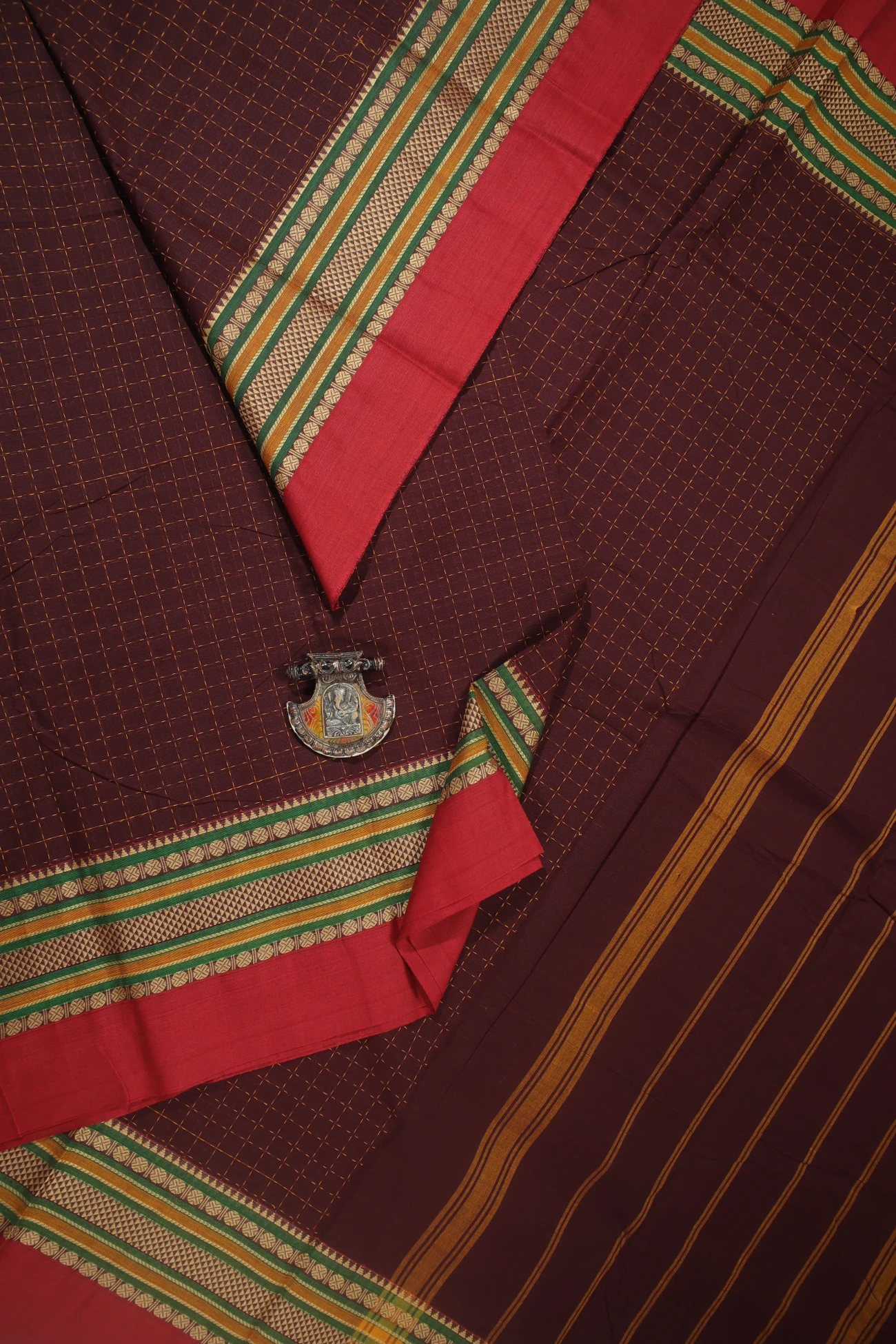 dark-maroon-plus-checked-kanchi-cotton-saree-uu005422-a