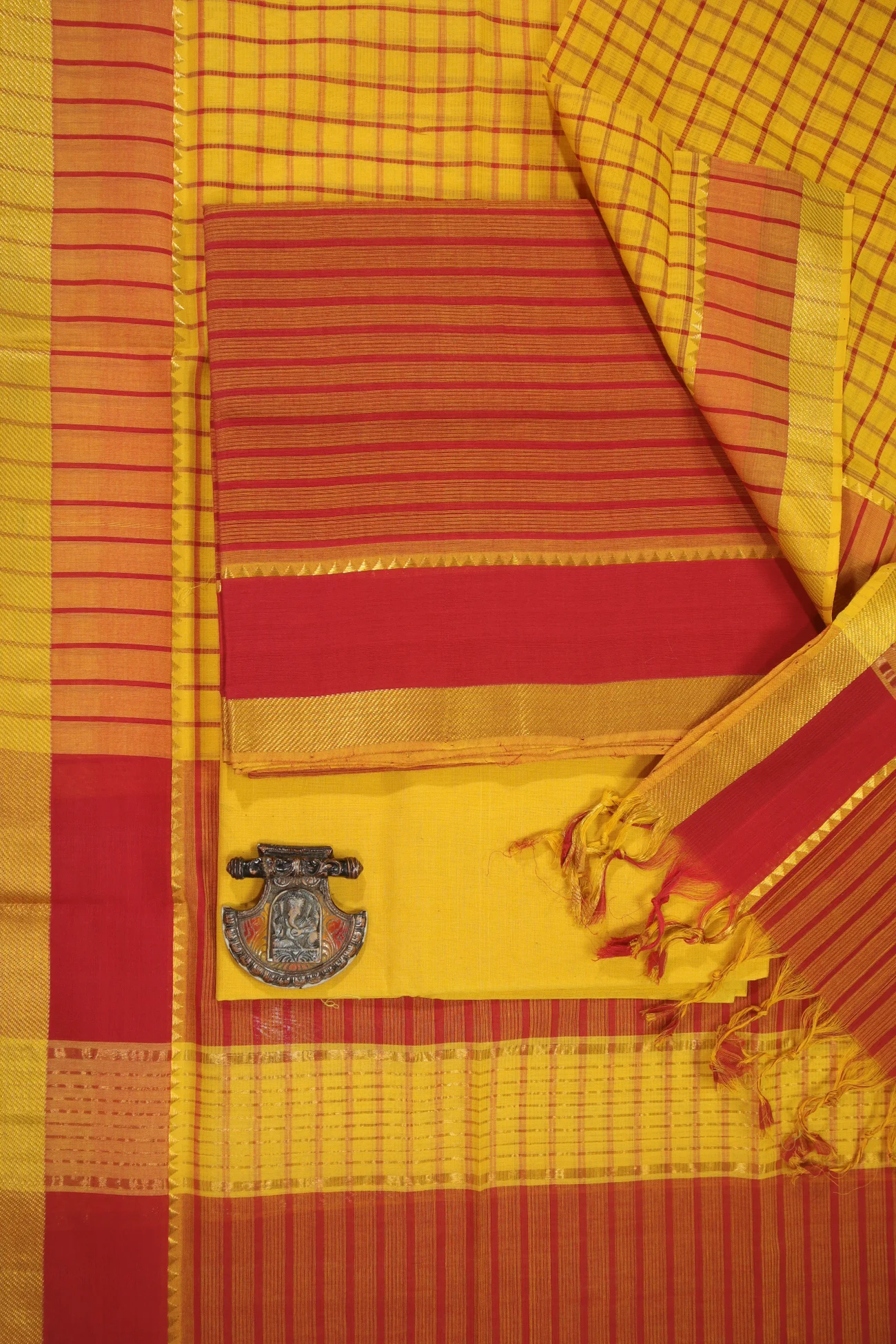 yellow-horizontal-stripes-mangalagiri-cotton-dress-material-mlc000301-a