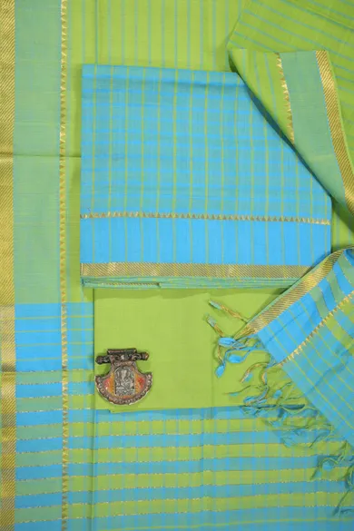 blue-checked-mangalagiri-cotton-dress-material-mlc000320-a