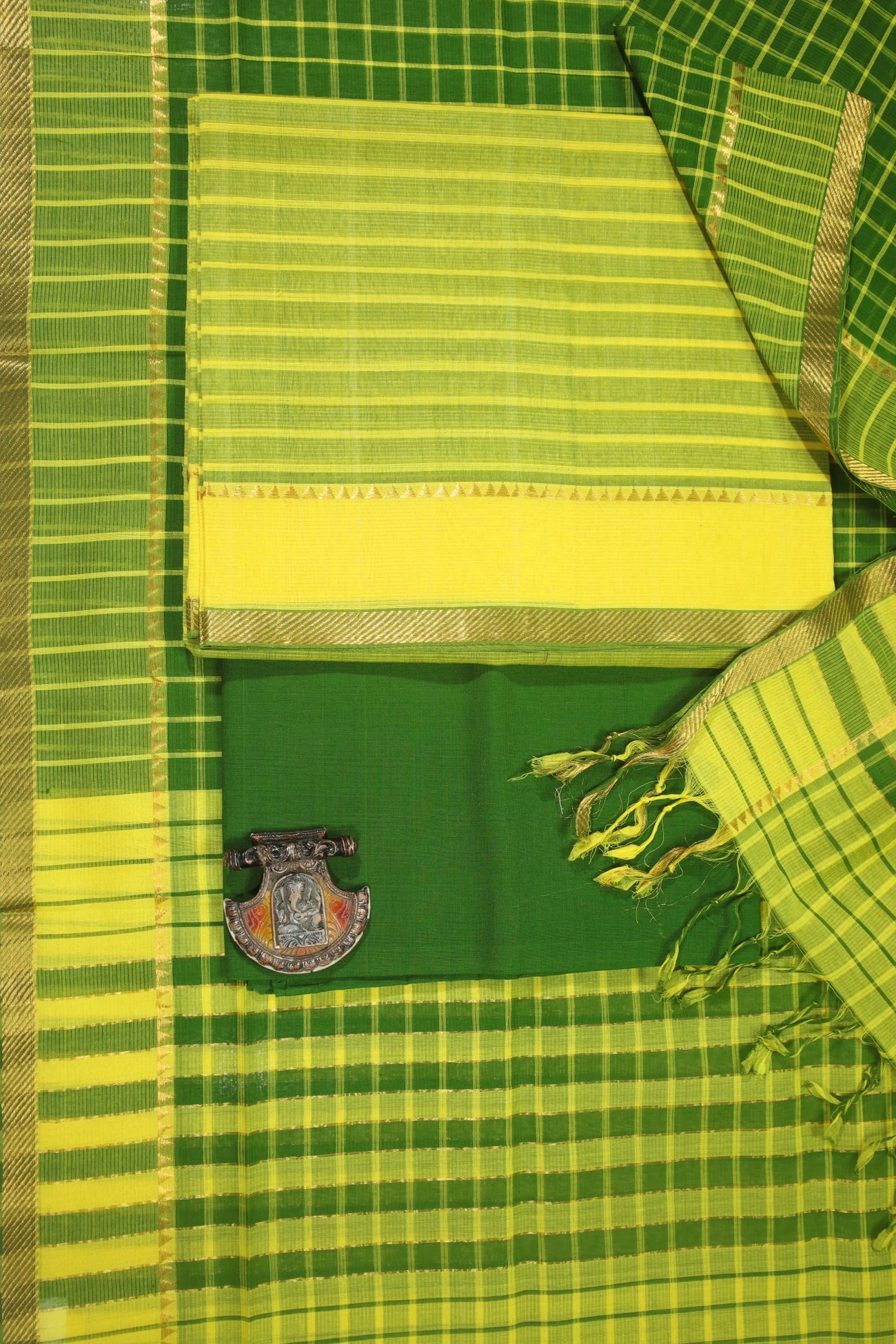 green-yellow-horizontal-stripes-mangalagiri-cotton-dress-material-mlc000305-a