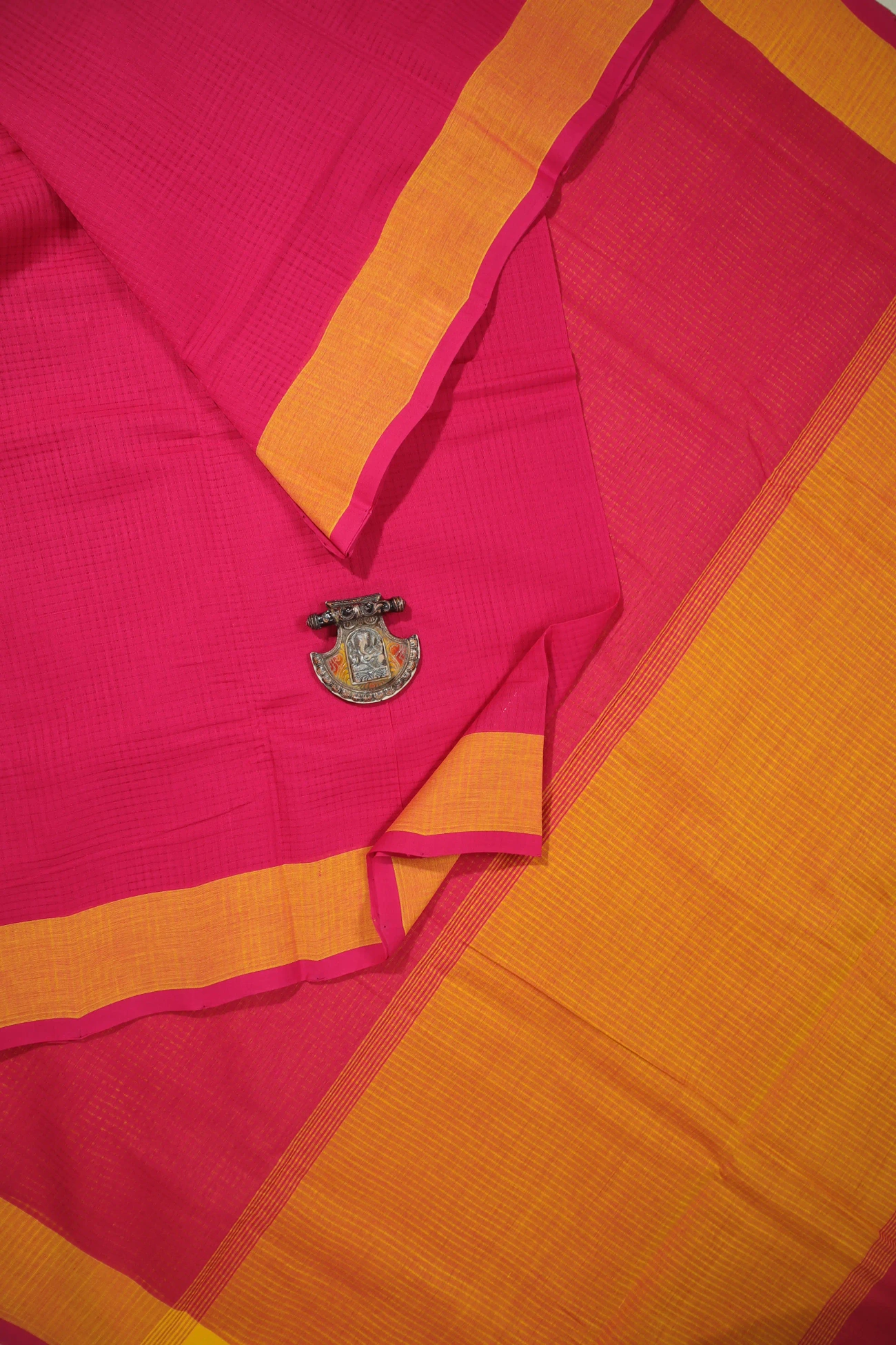 hot-pink-missing-checks-mangalagiri-saree-ml002544-a