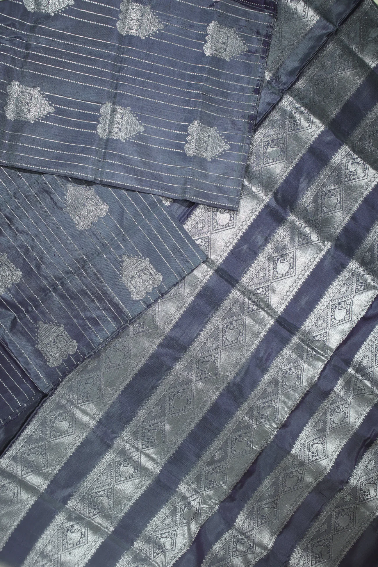 gray-chariot-peacock-banana-pith-saree-bps000470-b