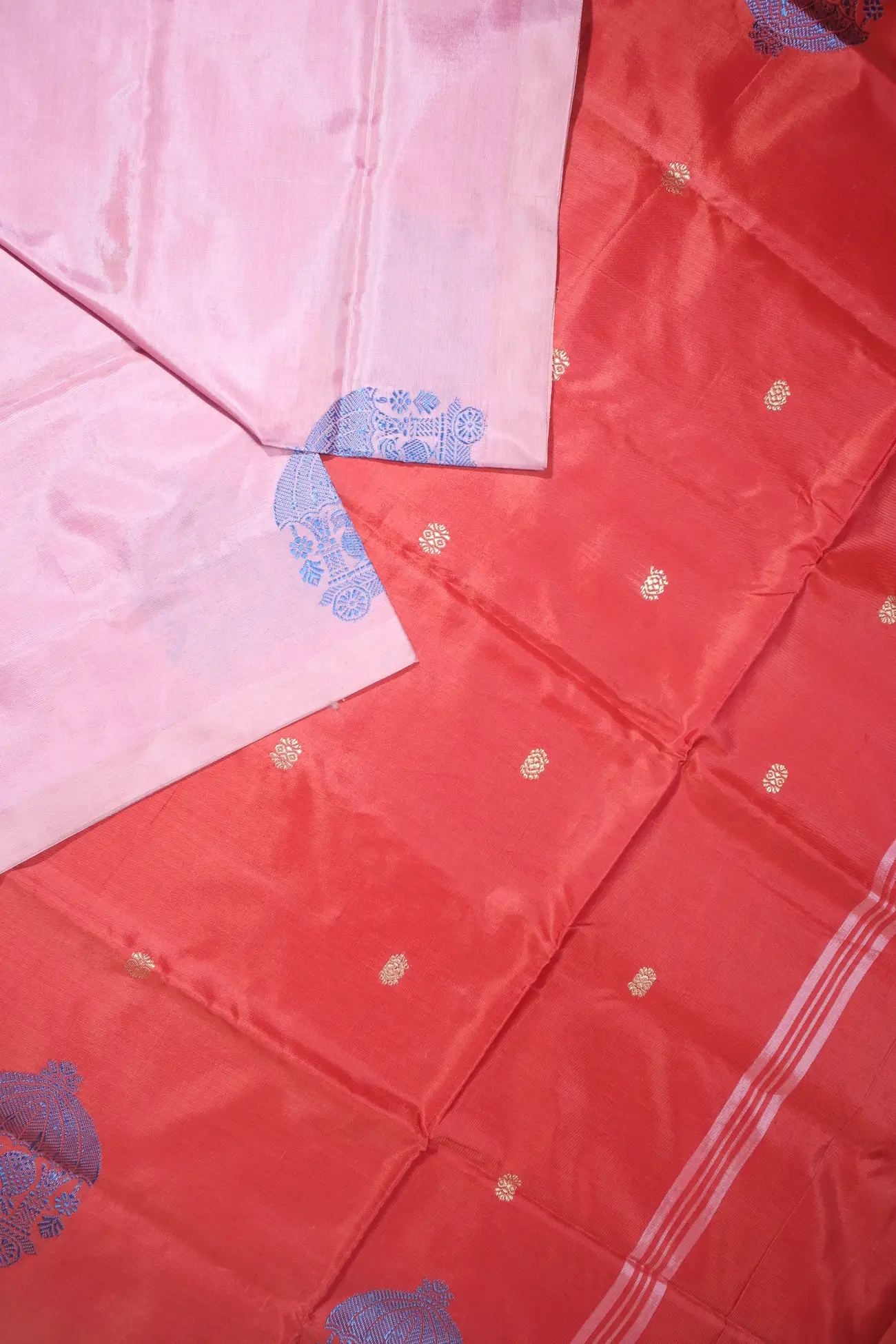 light-pink-peacock-chariot-banana-pith-saree-bps000451-b