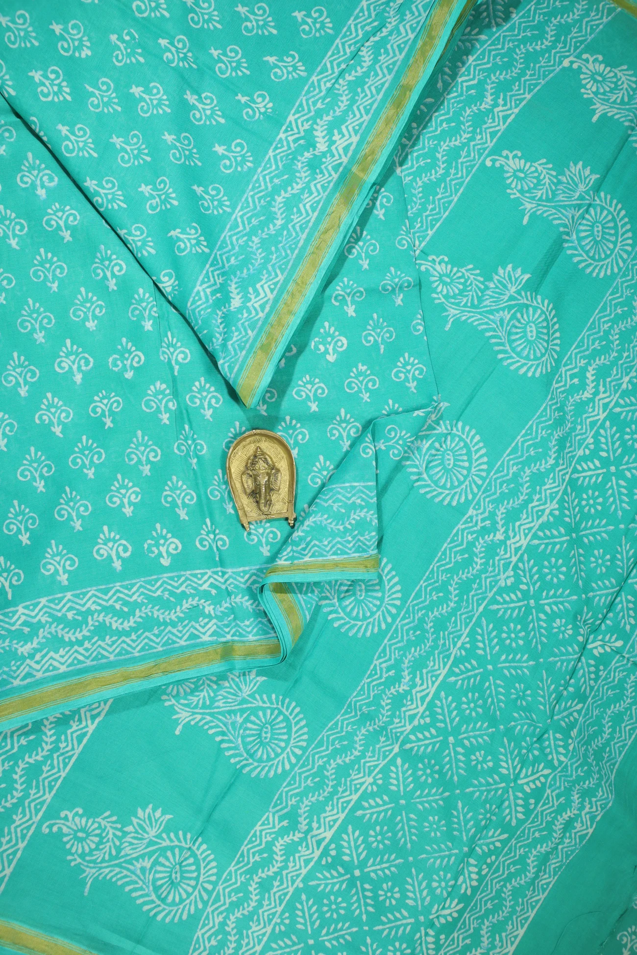 dark-turquoise-flower-mulmul-cotton-saree-mm001862-a