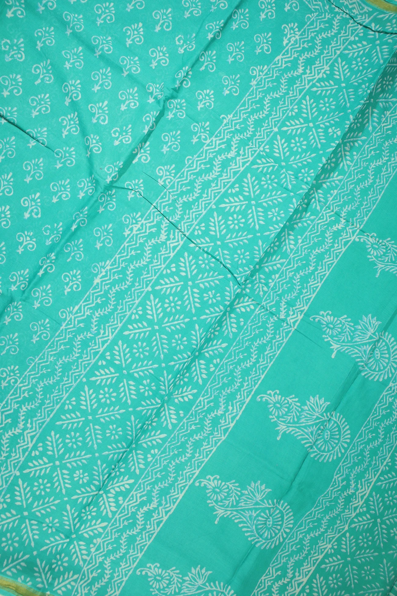 dark-turquoise-flower-mulmul-cotton-saree-mm001862-c