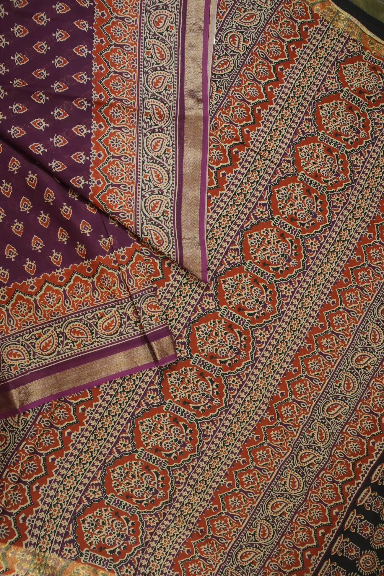 purple-flower-mulmul-cotton-saree-mm001845-b