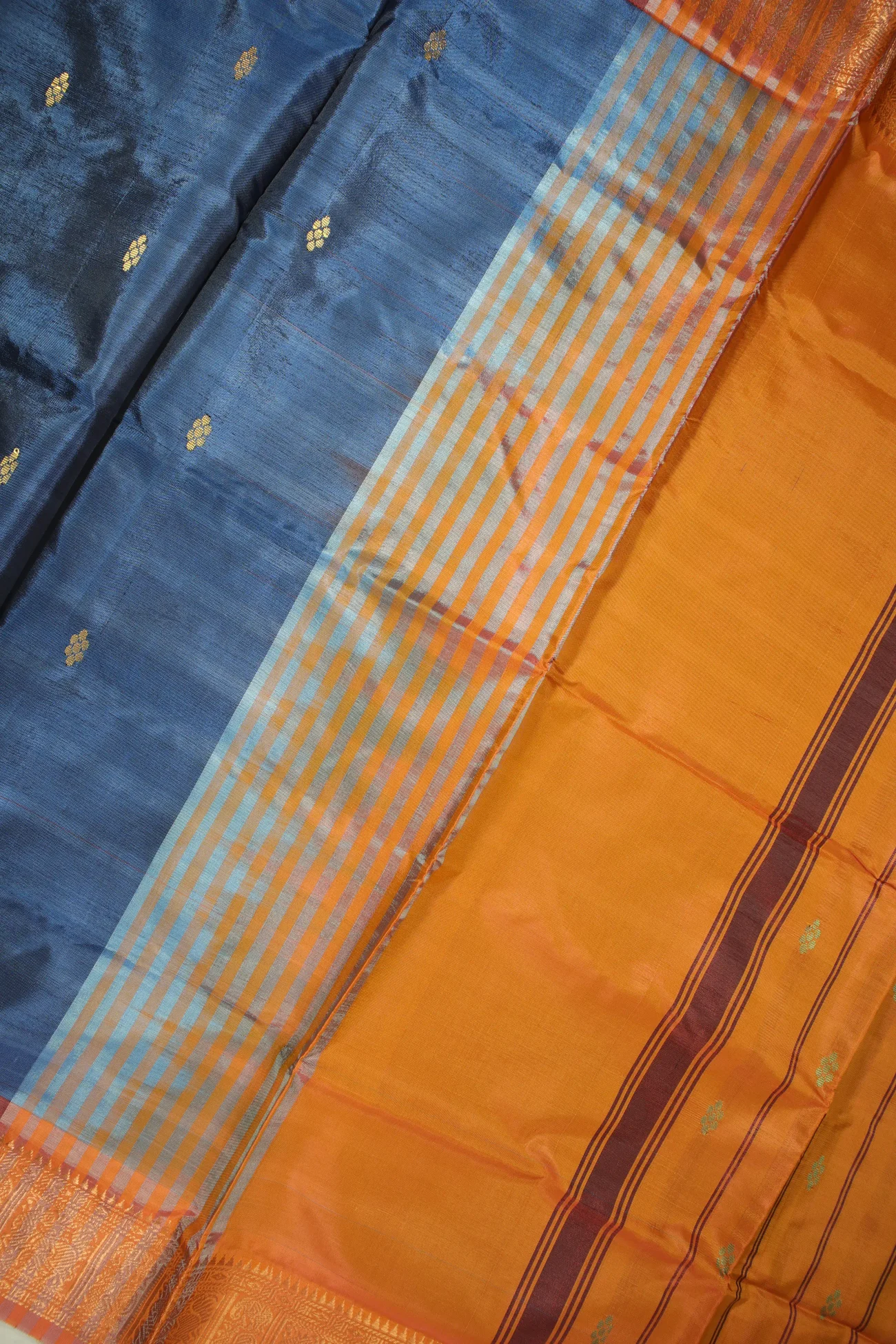blue-peacock-elephant-banana-pith-saree-bps000503-c