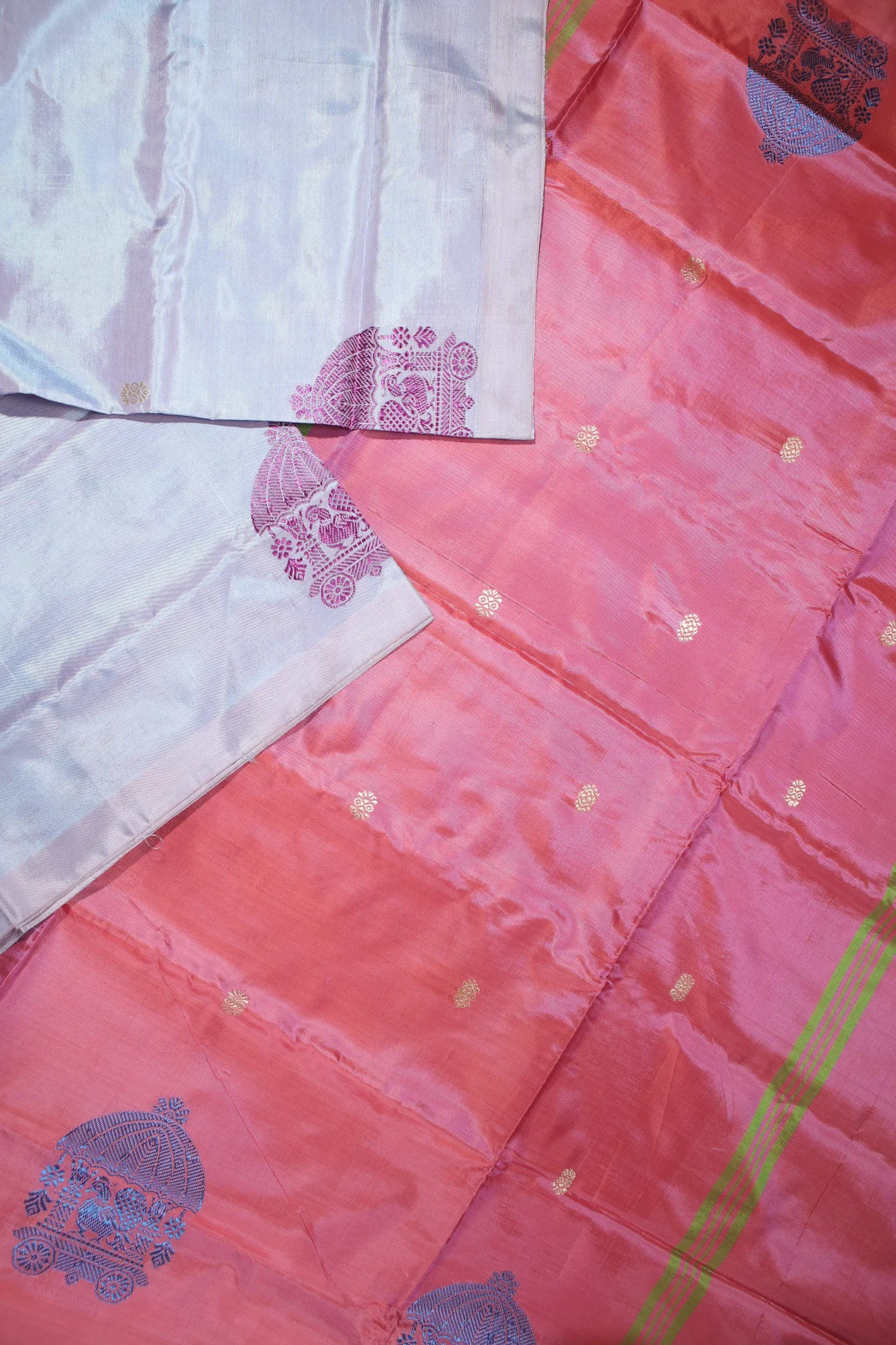 lavender-peacock-chariot-banana-pith-saree-bps000455-b
