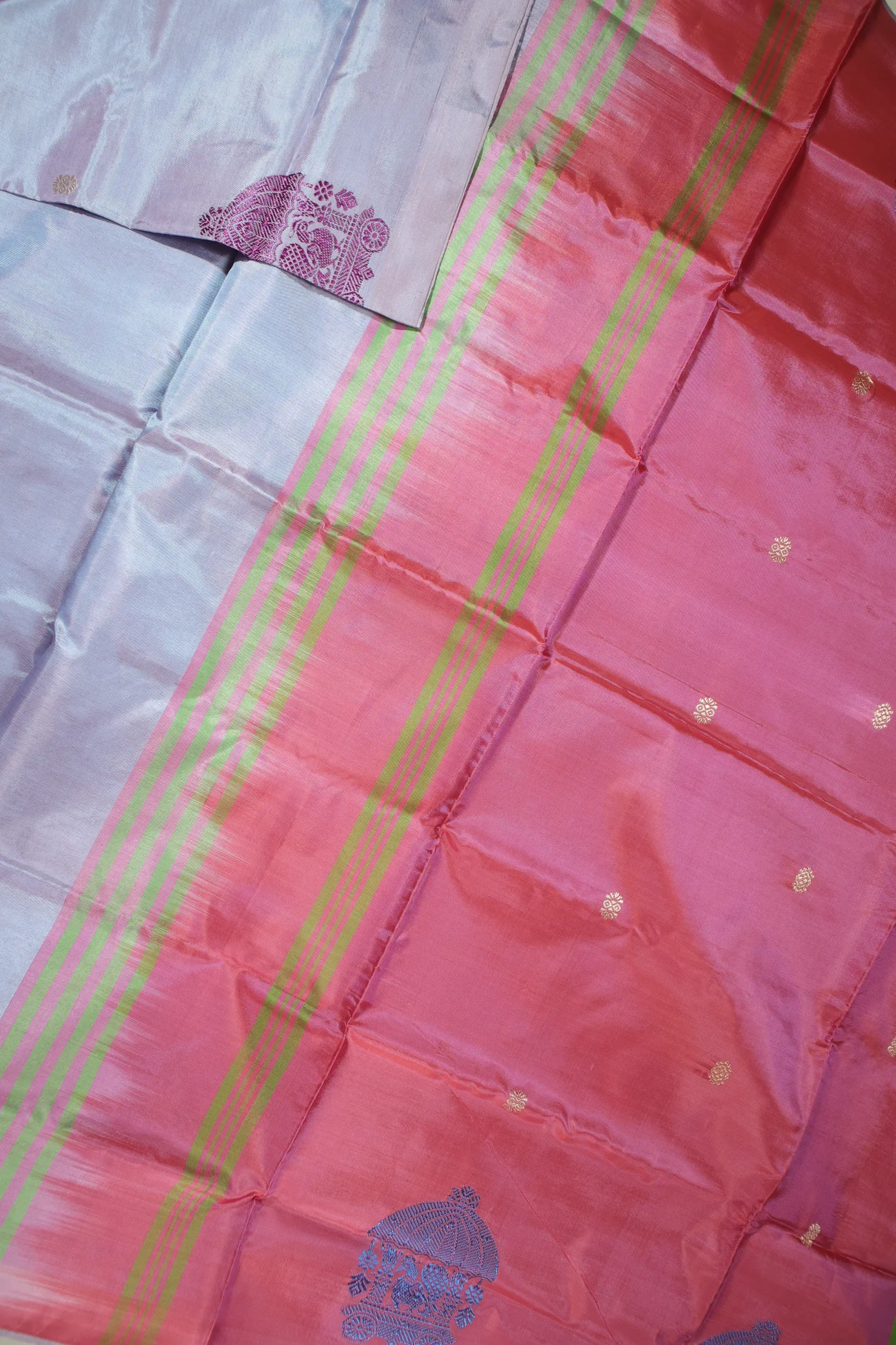 lavender-peacock-chariot-banana-pith-saree-bps000455-c