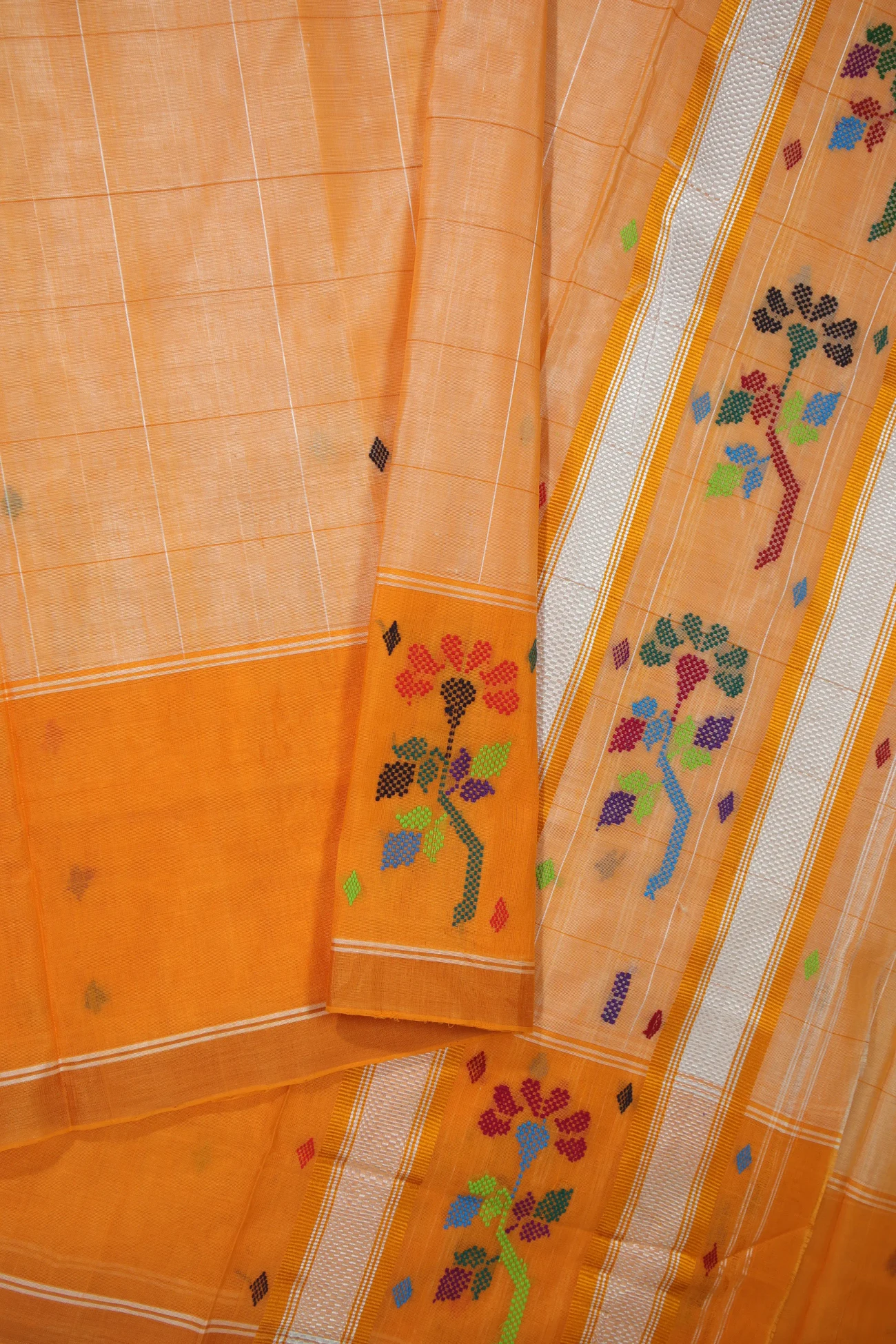 orange-flower-chedi-butta-sarees-cb000512-b