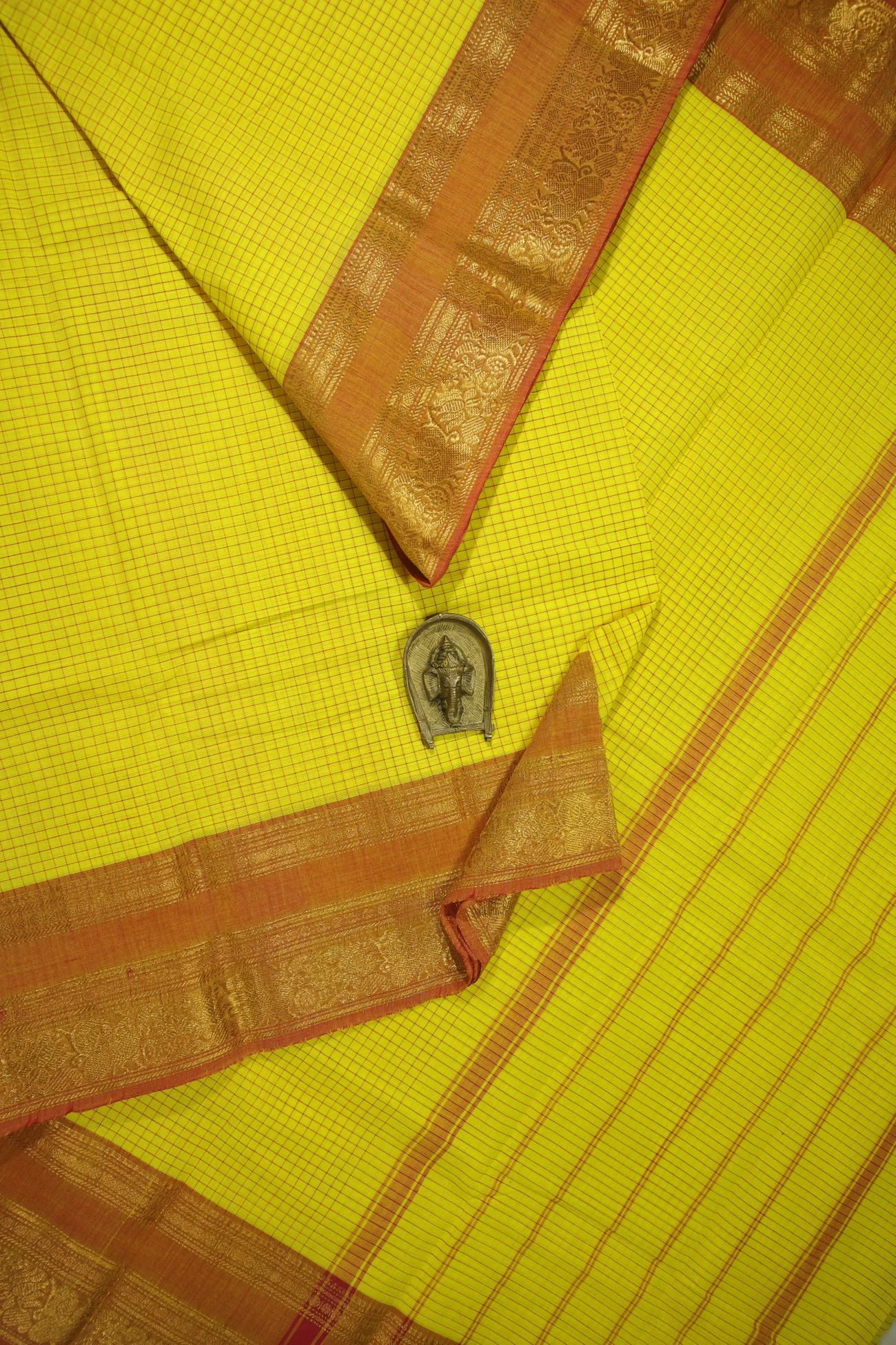 yellow-peacock-ruthratcham-checked-saree-ck002583-a